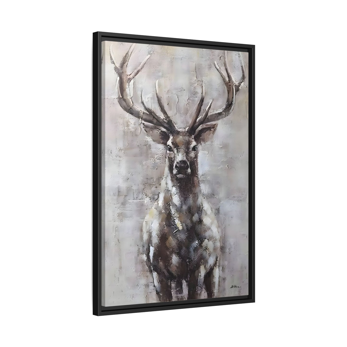 Stunning Framed Deer Canvas Art - Wall Decoration for Rustic Homes