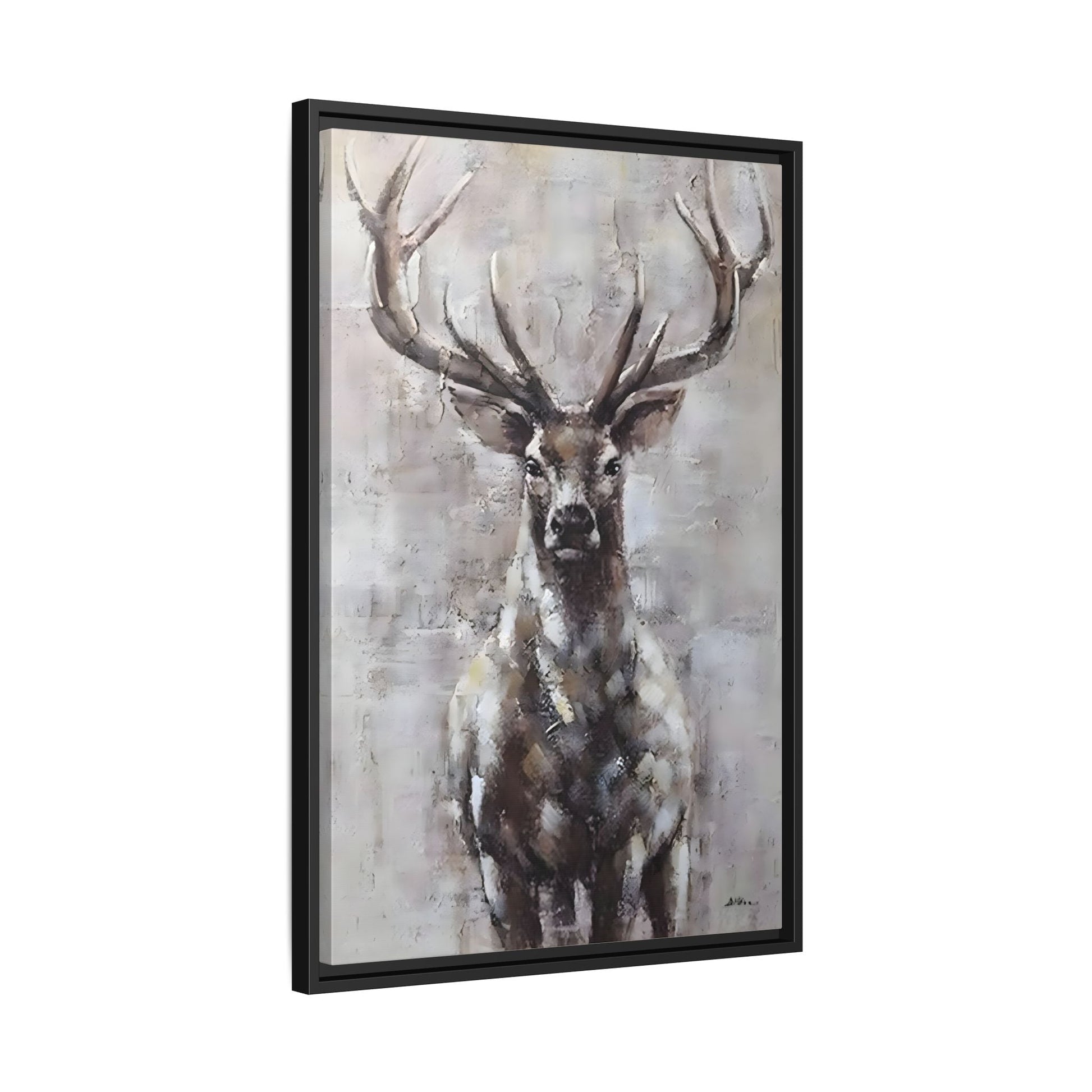 Stunning Framed Deer Canvas Art - Wall Decoration for Rustic Homes