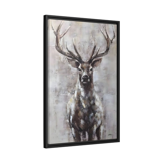 Stunning Framed Deer Canvas Art - Wall Decoration for Rustic Homes