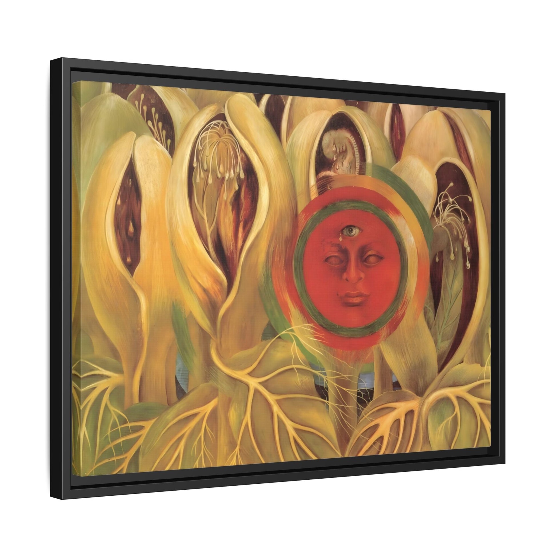 Sun and Life Canvas Print - Framed Kahlo Wall Art Painting