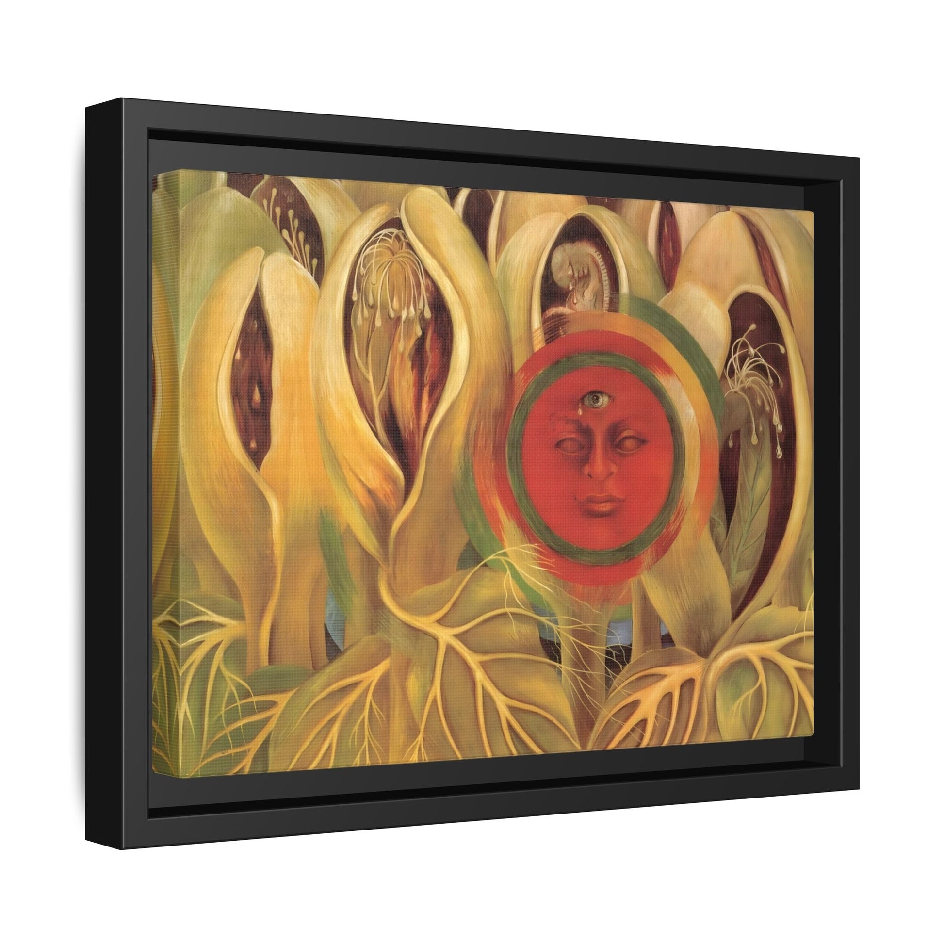 Sun and Life Canvas Print - Framed Kahlo Wall Art Painting
