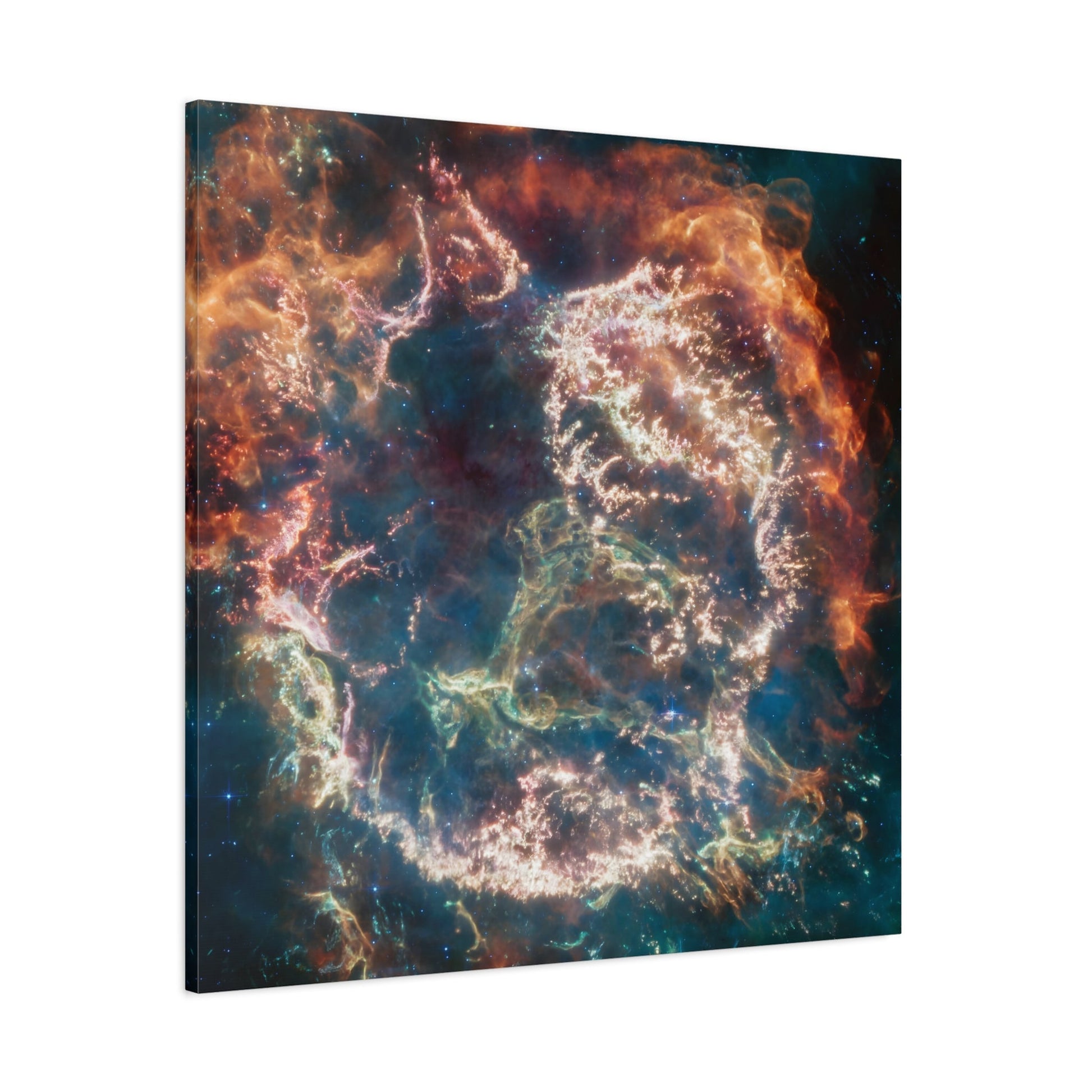 Supernova NASA Space Canvas Wall Art Prints - Webb Telescope Cassiopeia A