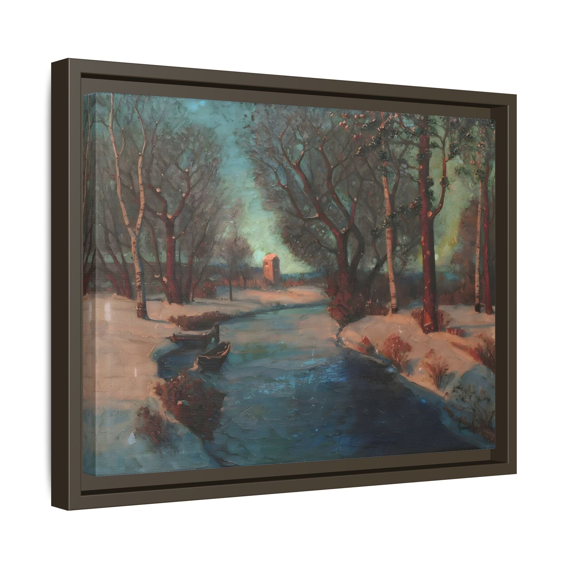 Svend Svendsen Norwegian River Mill Stream Canvas Wall Art Print