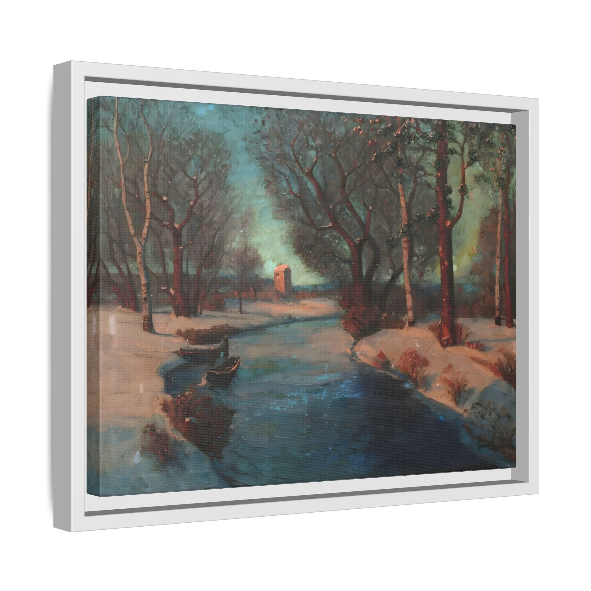 Svend Svendsen Norwegian River Mill Stream Canvas Wall Art Print