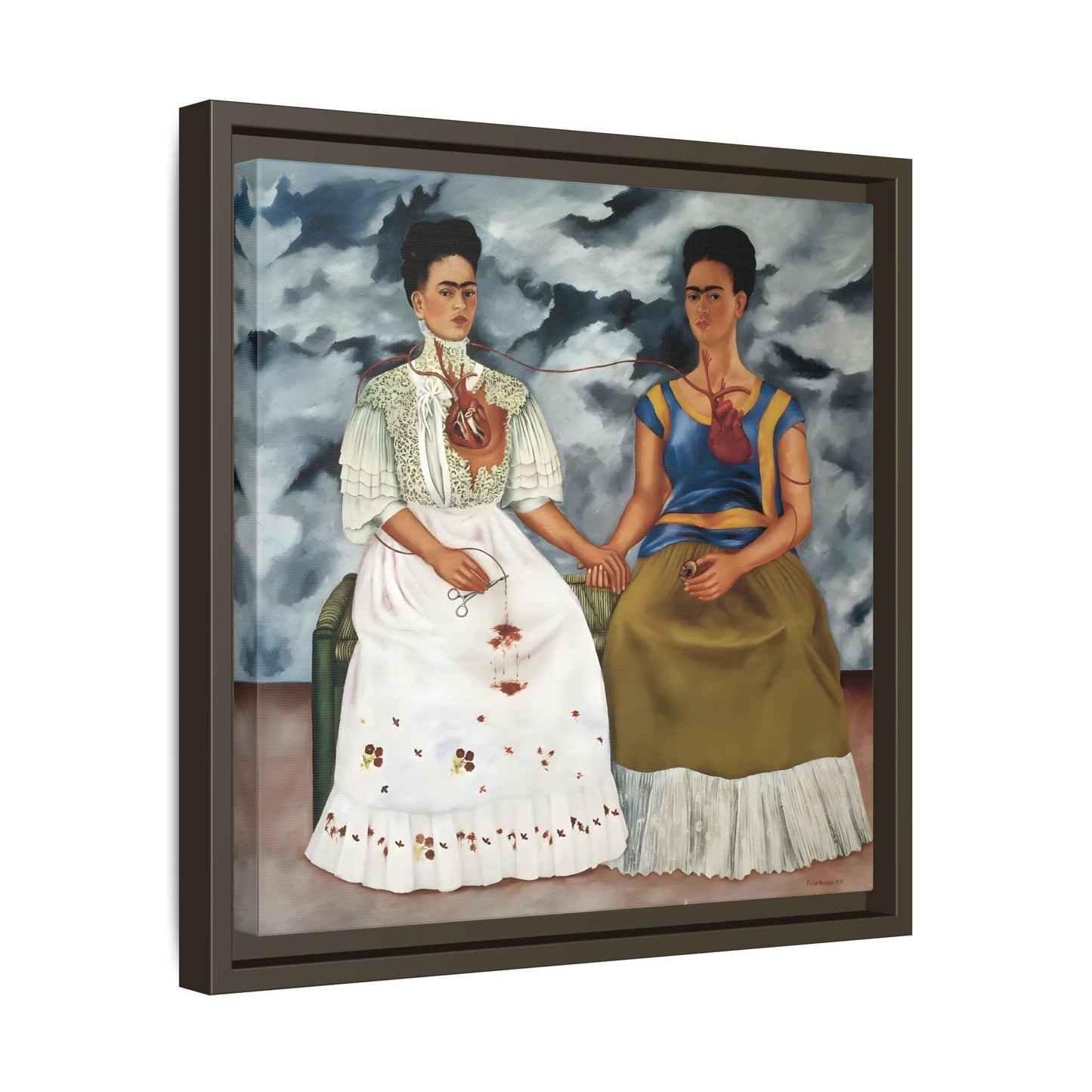 Two Fridas Canvas Prints - Famous Mexican Kahlo Wall Art