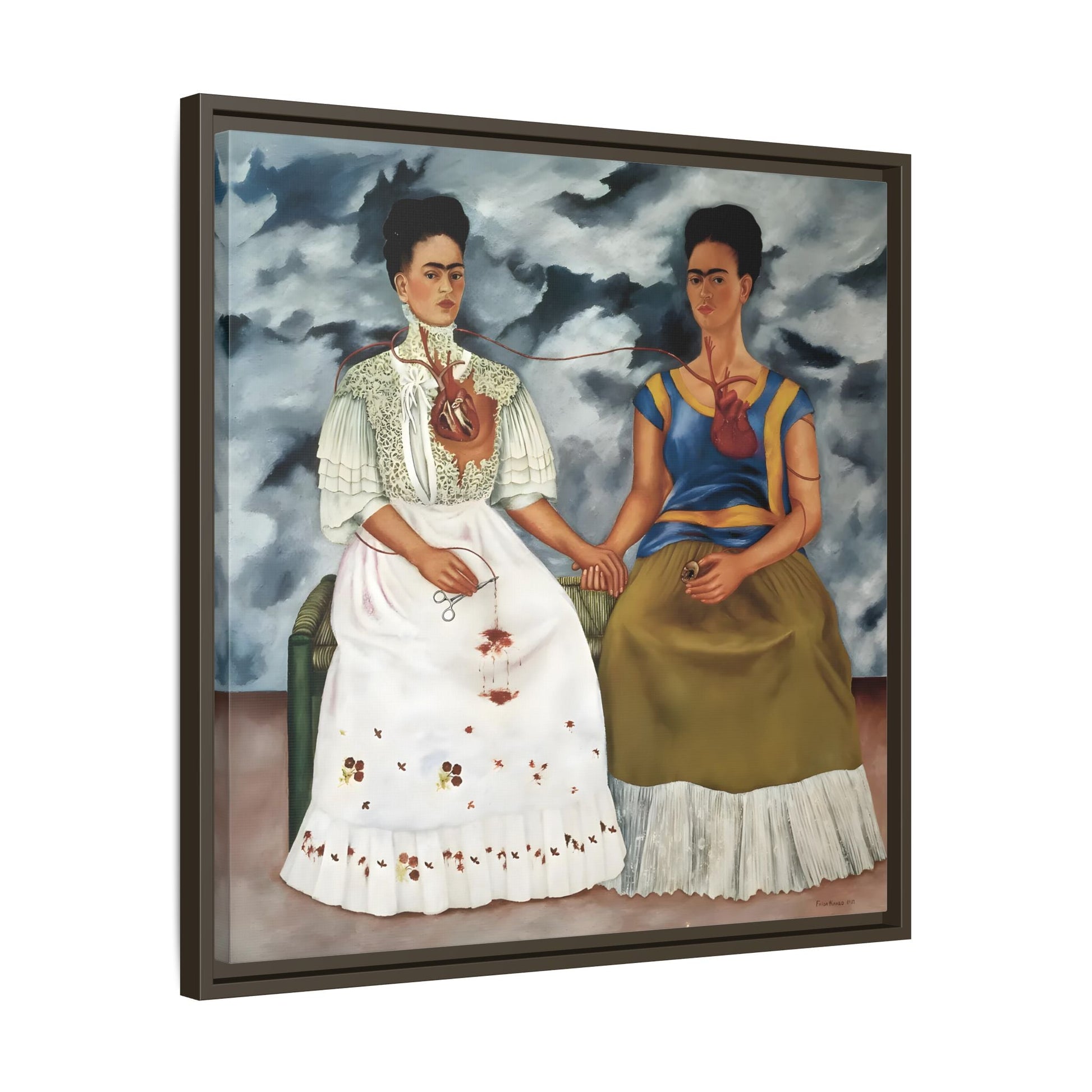 Two Fridas Canvas Prints - Famous Mexican Kahlo Wall Art