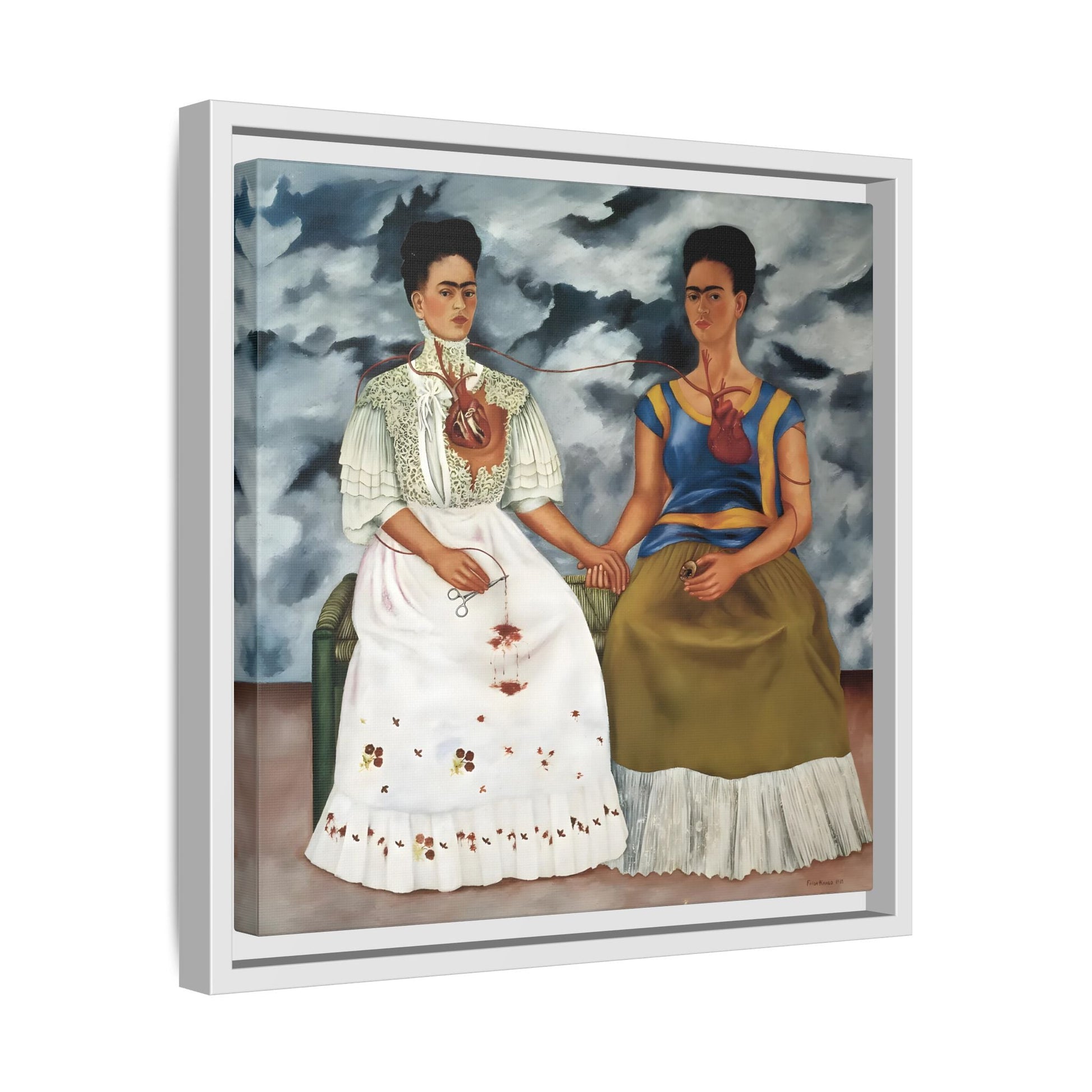 Two Fridas Canvas Prints - Famous Mexican Kahlo Wall Art