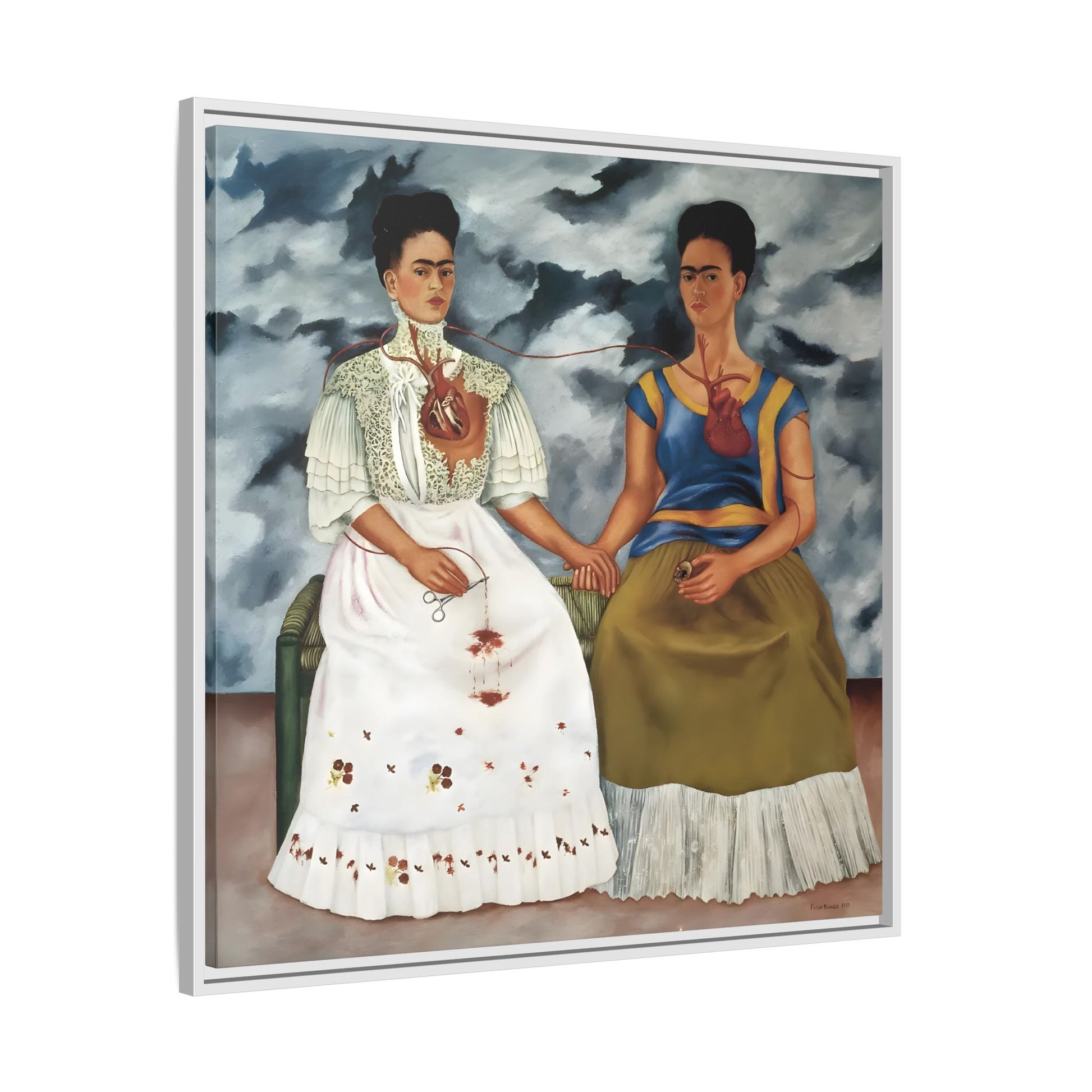 Two Fridas Canvas Prints - Famous Mexican Kahlo Wall Art