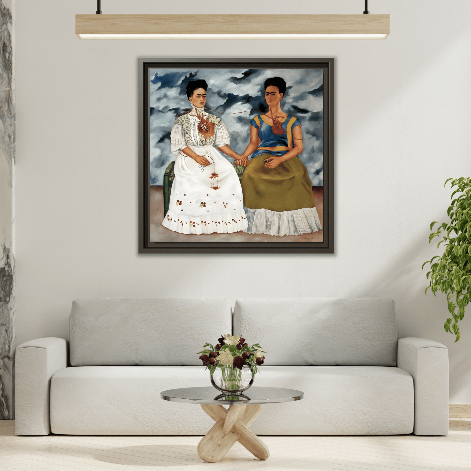 Two Fridas Canvas Prints - Famous Mexican Kahlo Wall Art