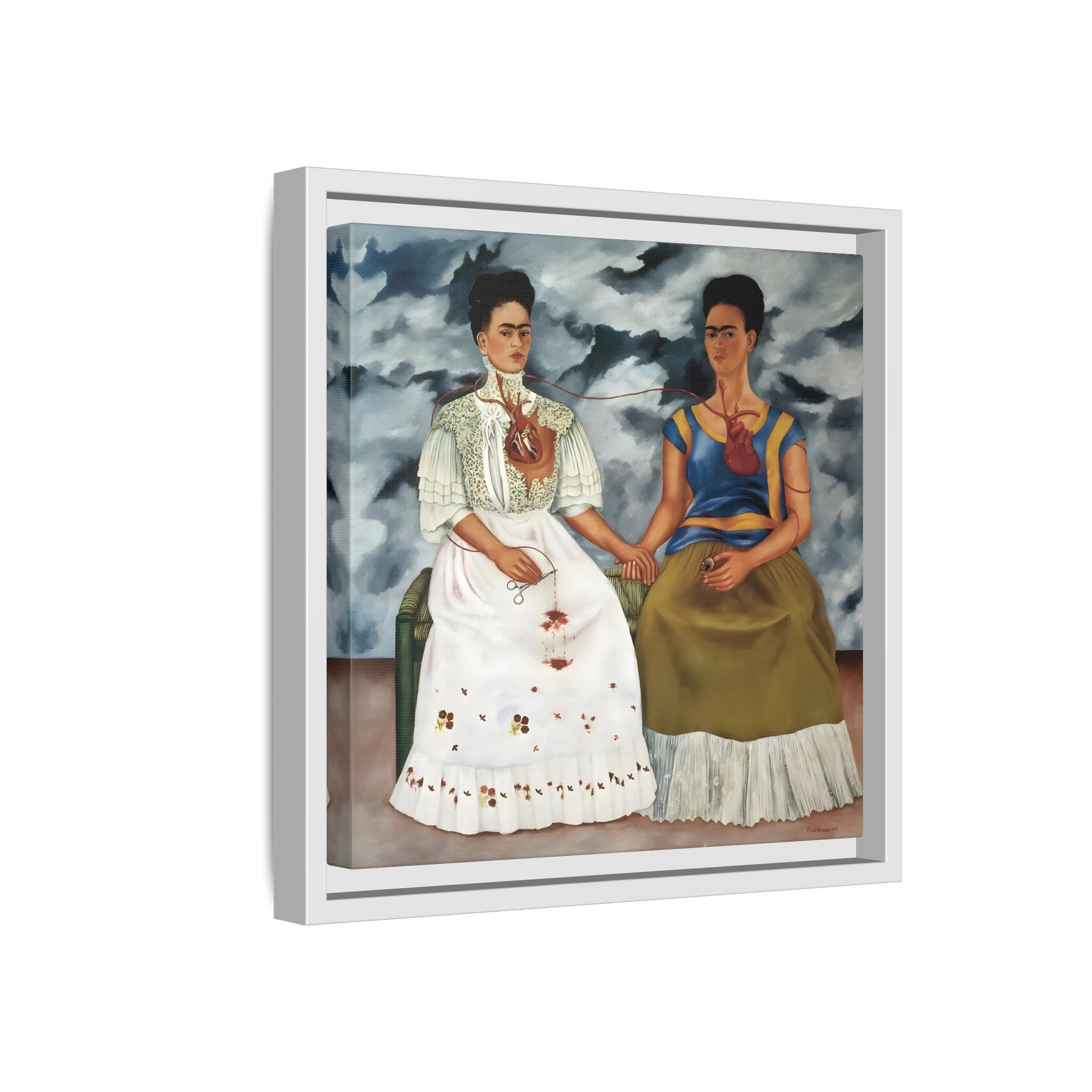 Two Fridas Canvas Prints - Famous Mexican Kahlo Wall Art
