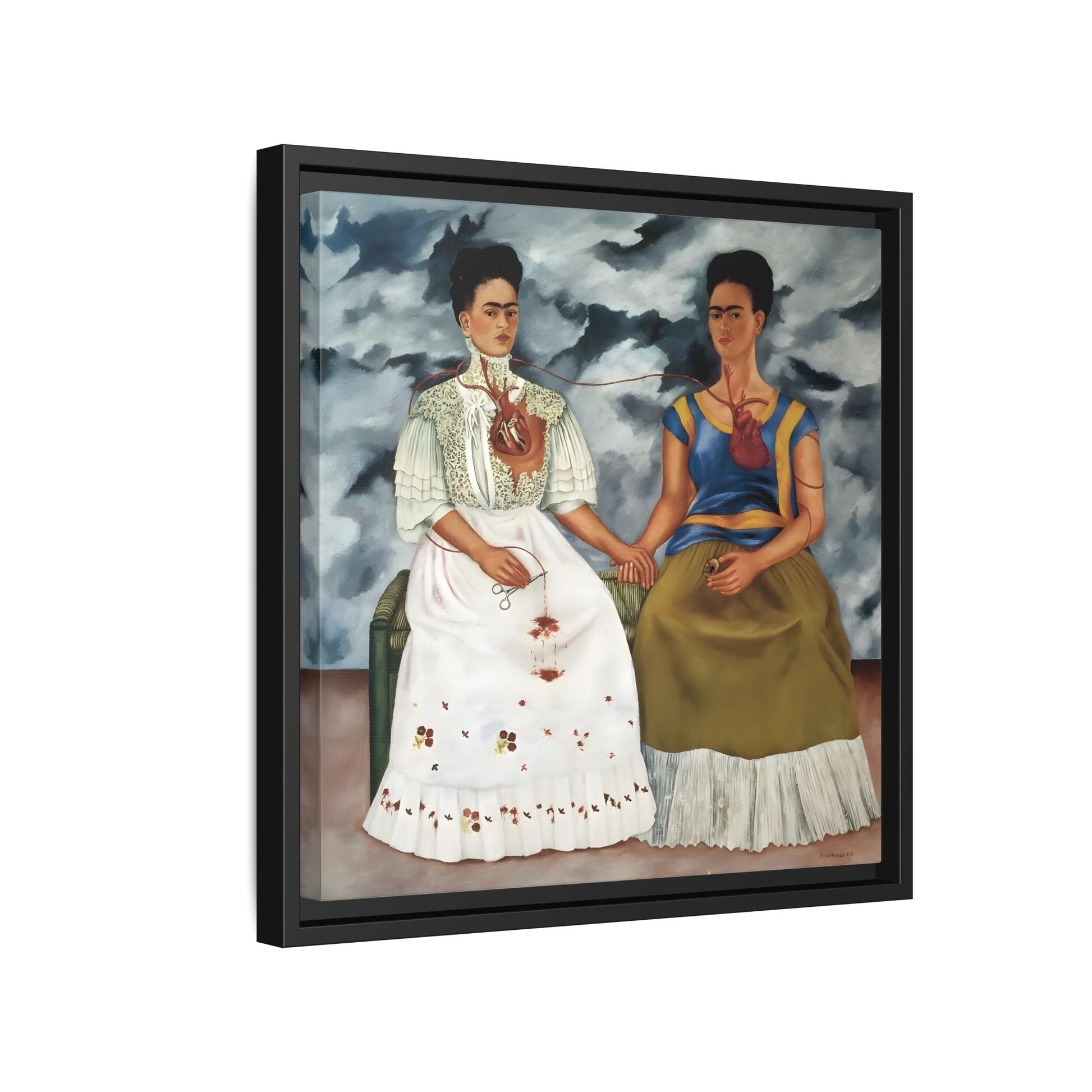 Two Fridas Canvas Prints - Famous Mexican Kahlo Wall Art