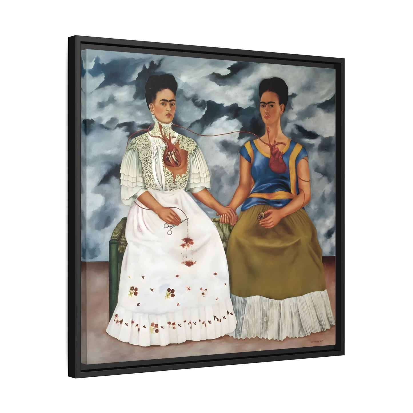 Two Fridas Canvas Prints - Famous Mexican Kahlo Wall Art