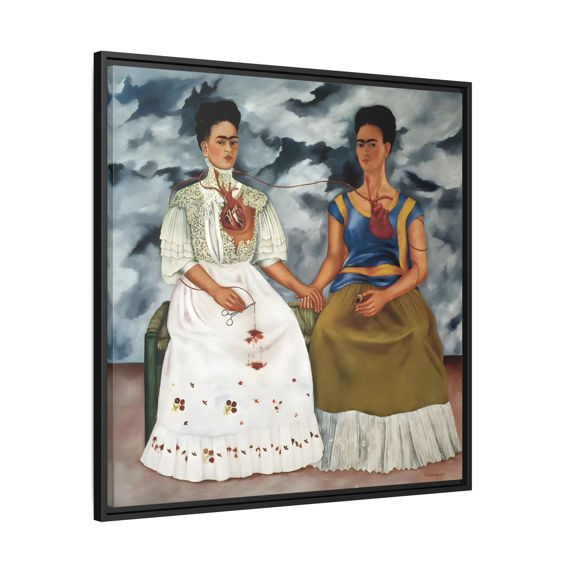 Two Fridas Canvas Prints - Famous Mexican Kahlo Wall Art