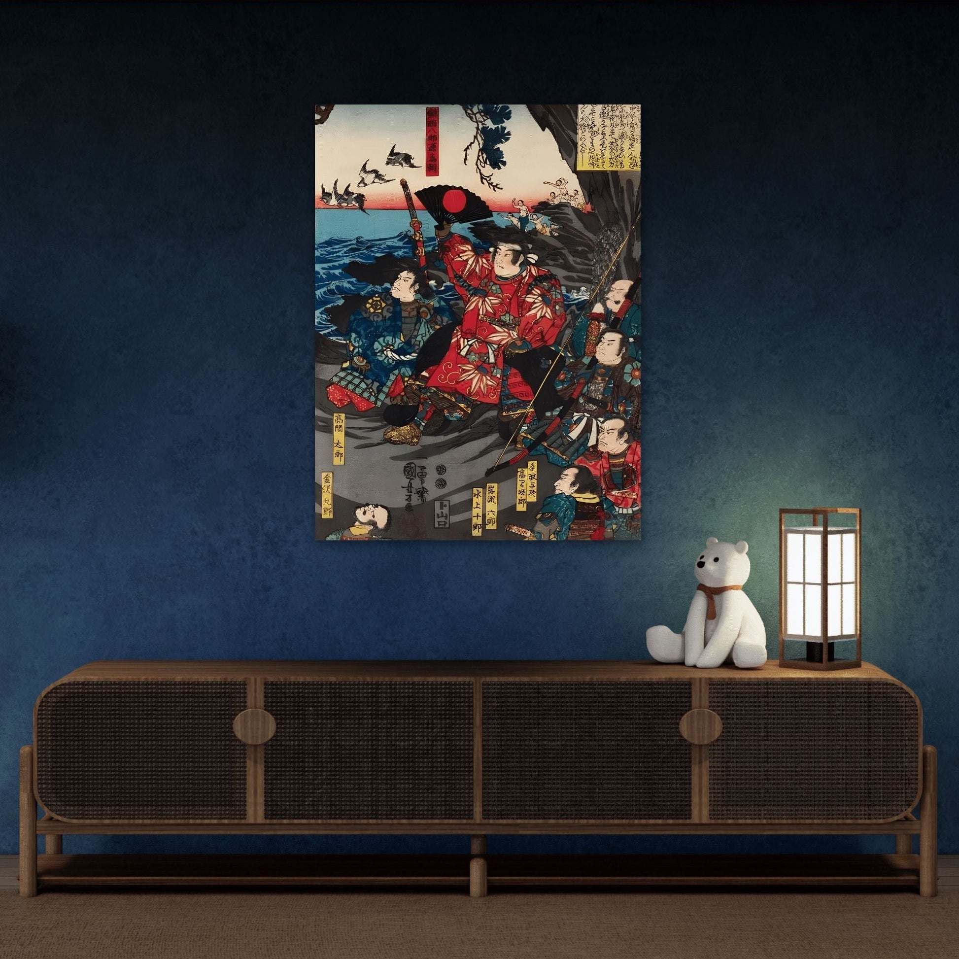 Utagawa Kuniyoshi Emperor Sutoku - Canvas Art Reproduction (Right Panel)
