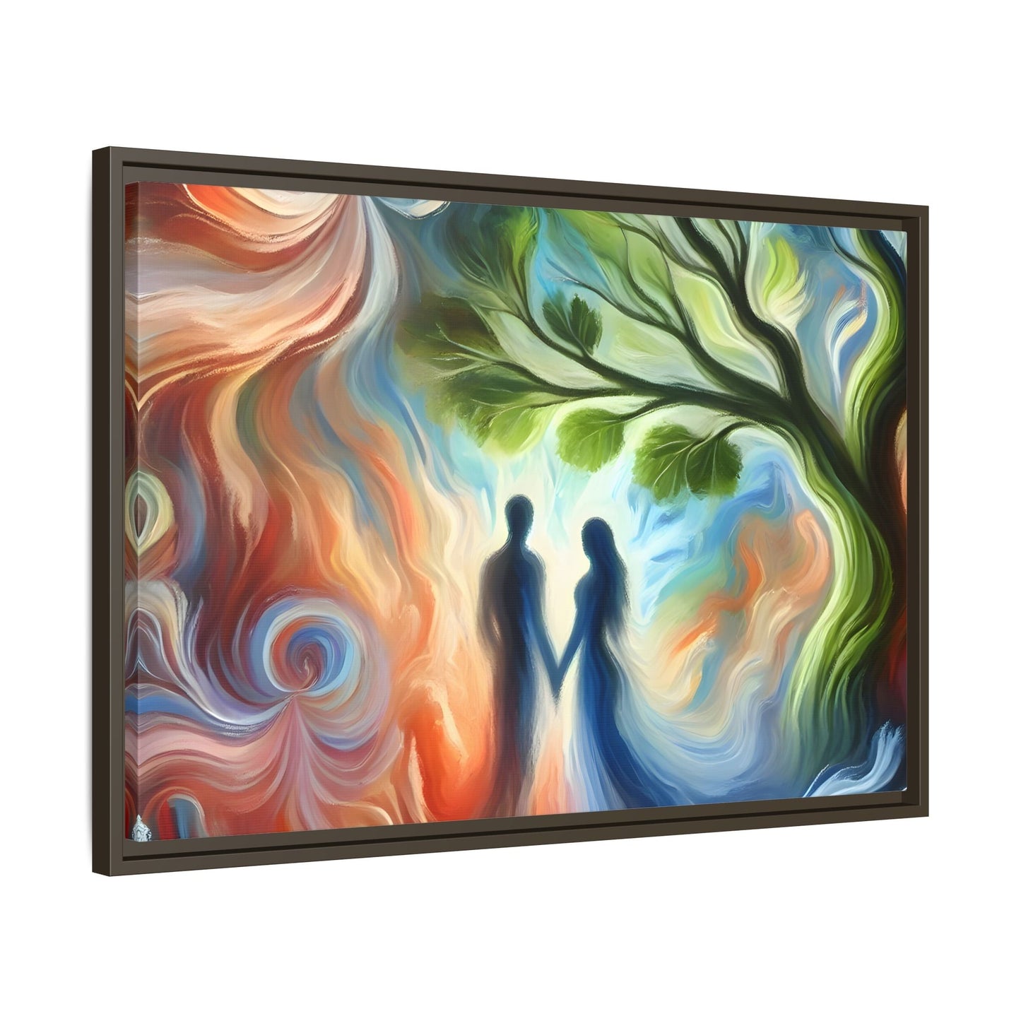 Valentine Romantic Couple Tree of Love Canvas Soulmate Wedding Wall Art