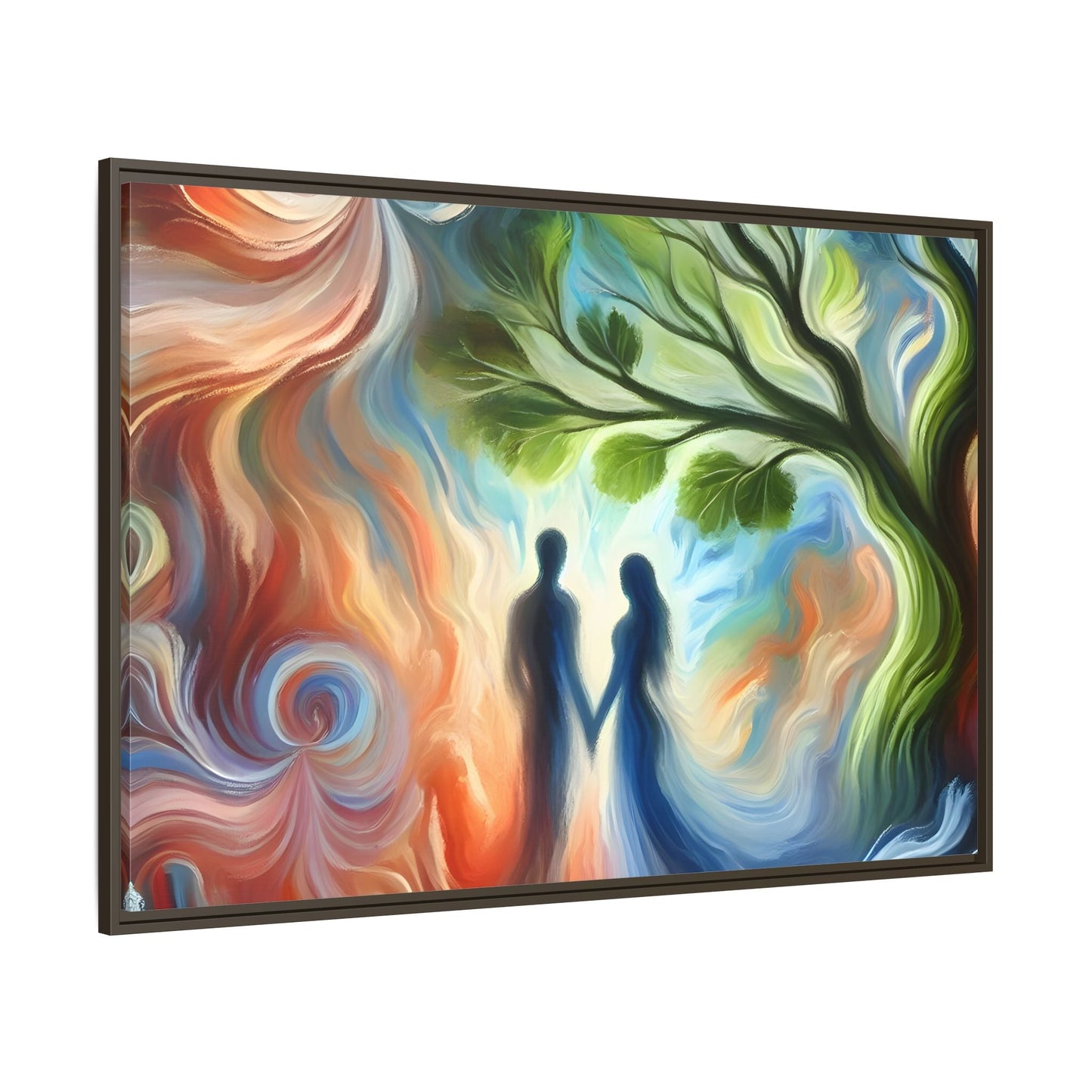 Valentine Romantic Couple Tree of Love Canvas Soulmate Wedding Wall Art