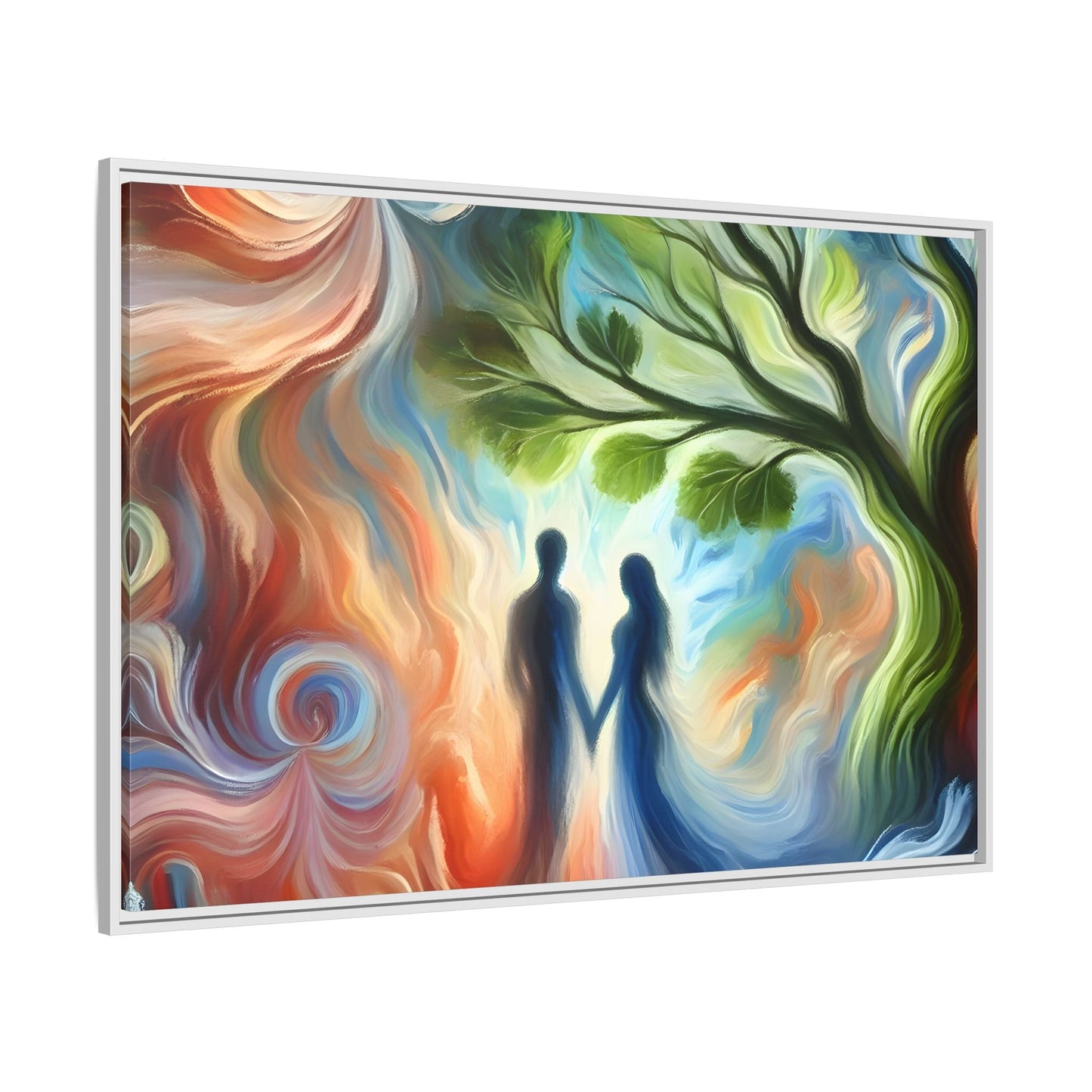 Valentine Romantic Couple Tree of Love Canvas Soulmate Wedding Wall Art