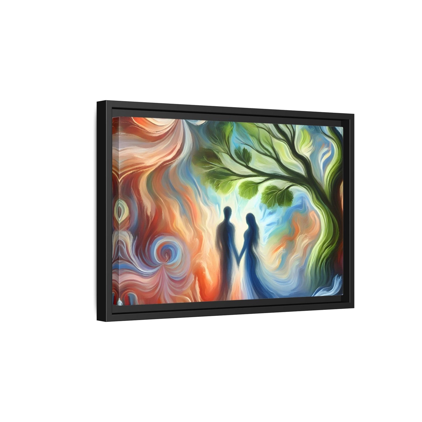 Valentine Romantic Couple Tree of Love Canvas Soulmate Wedding Wall Art