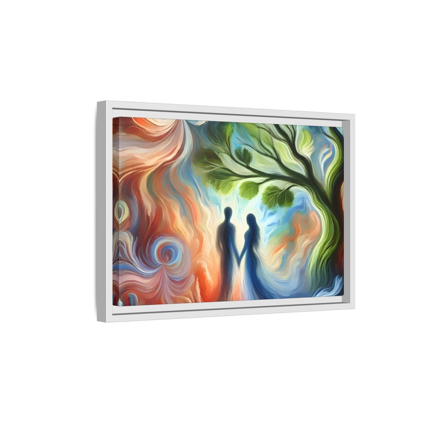 Valentine Romantic Couple Tree of Love Canvas Soulmate Wedding Wall Art