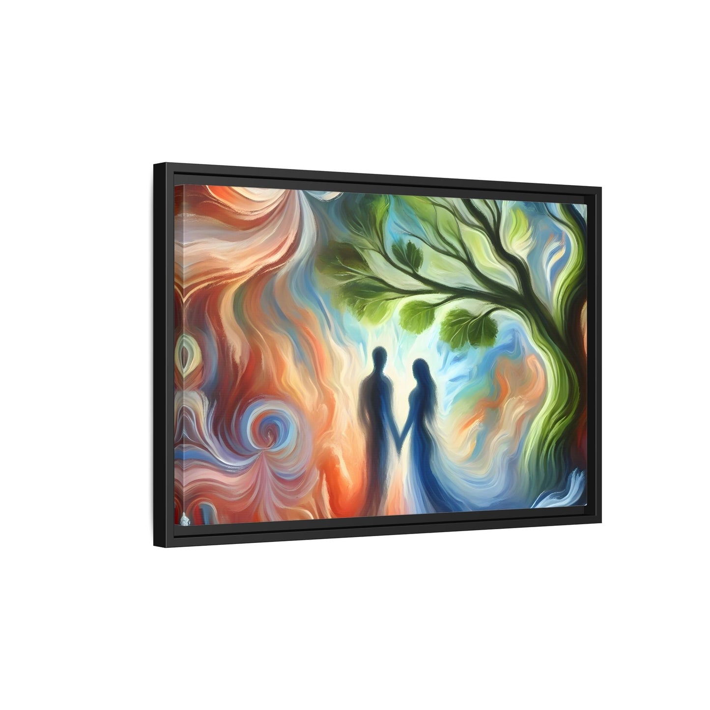 Valentine Romantic Couple Tree of Love Canvas Soulmate Wedding Wall Art