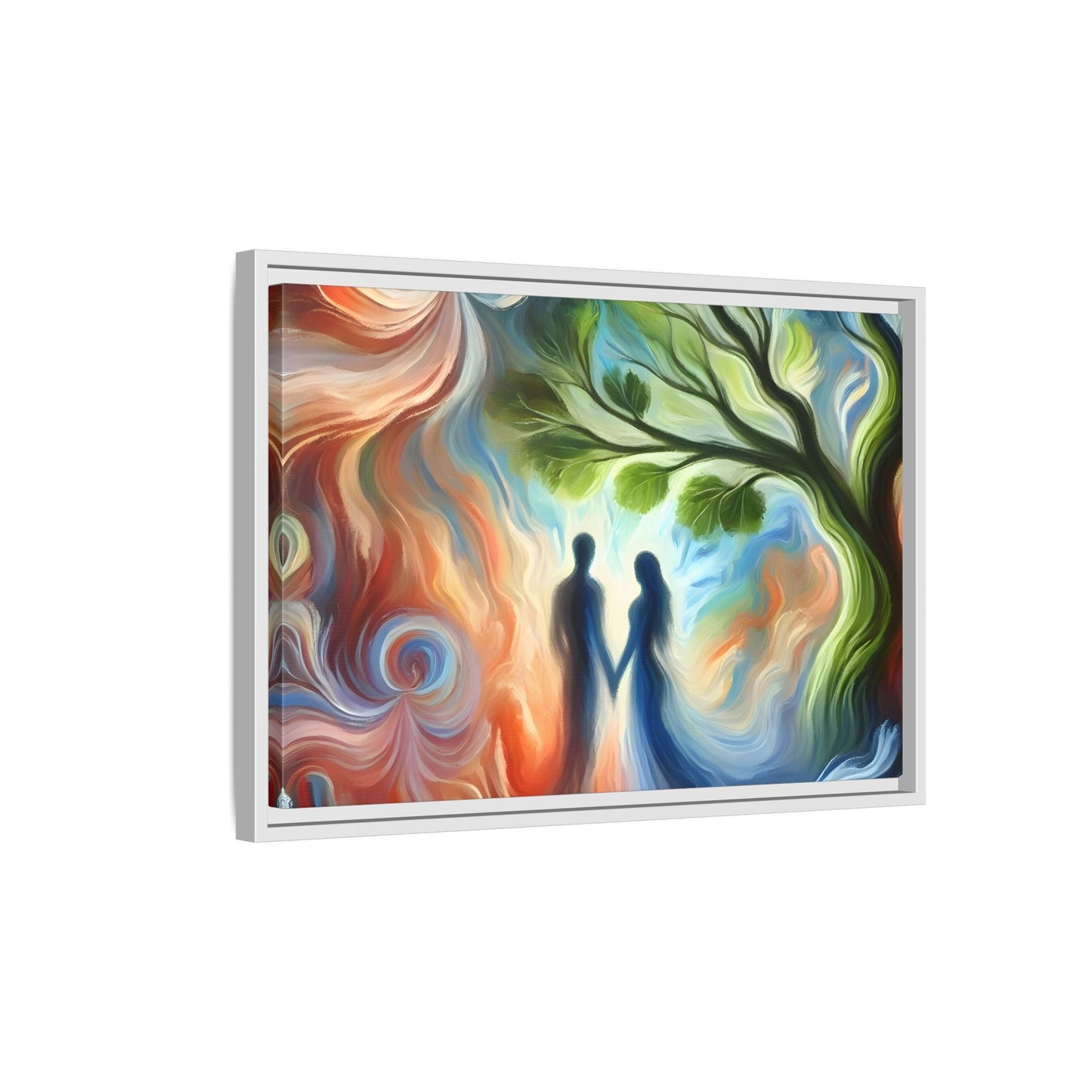 Valentine Romantic Couple Tree of Love Canvas Soulmate Wedding Wall Art