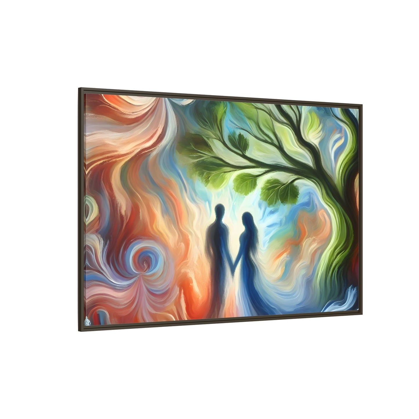 Valentine Romantic Couple Tree of Love Canvas Soulmate Wedding Wall Art
