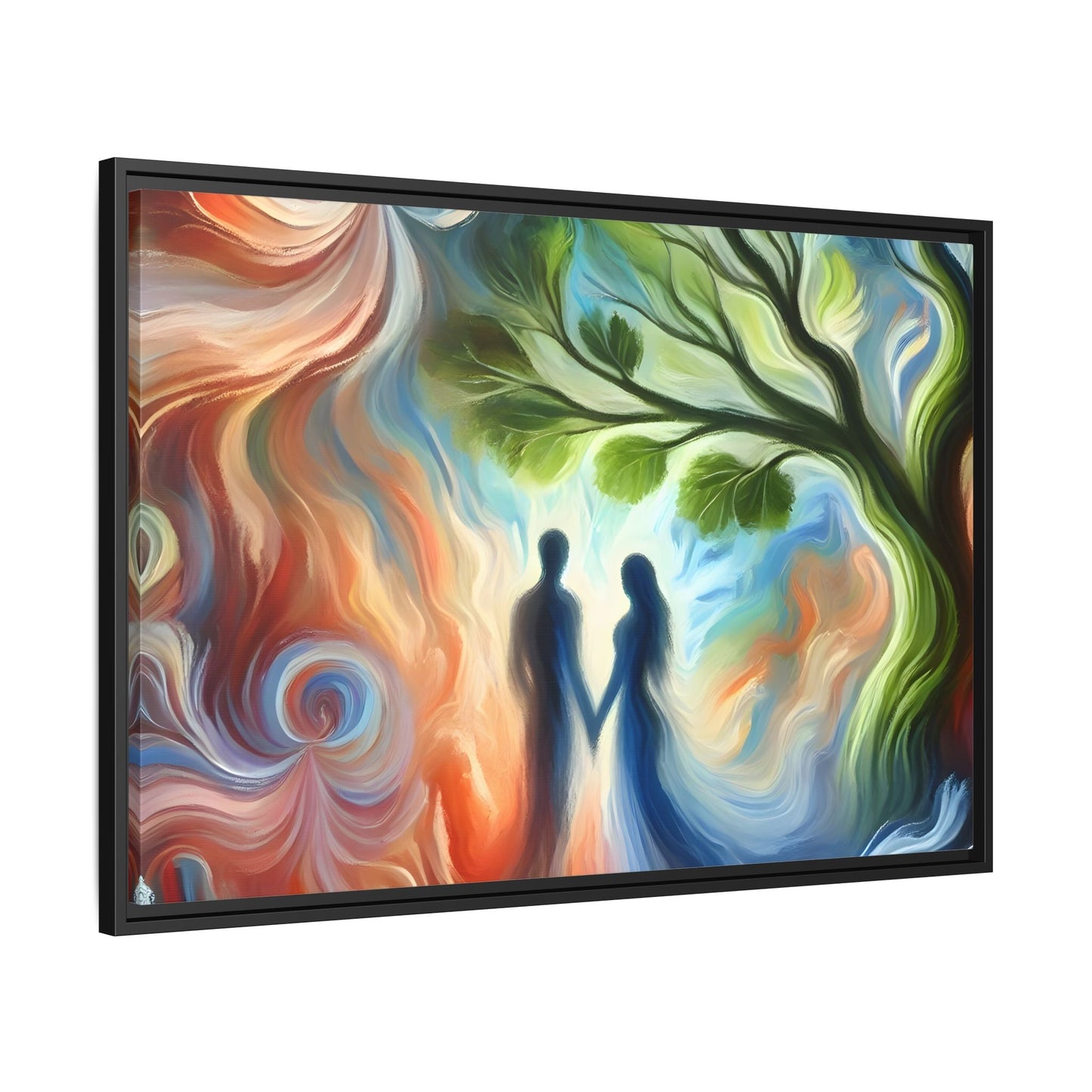 Valentine Romantic Couple Tree of Love Canvas Soulmate Wedding Wall Art