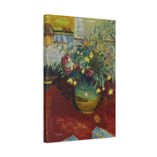 Vase Flowers Canvas Prints - Floral Bonnard Wall Art Print