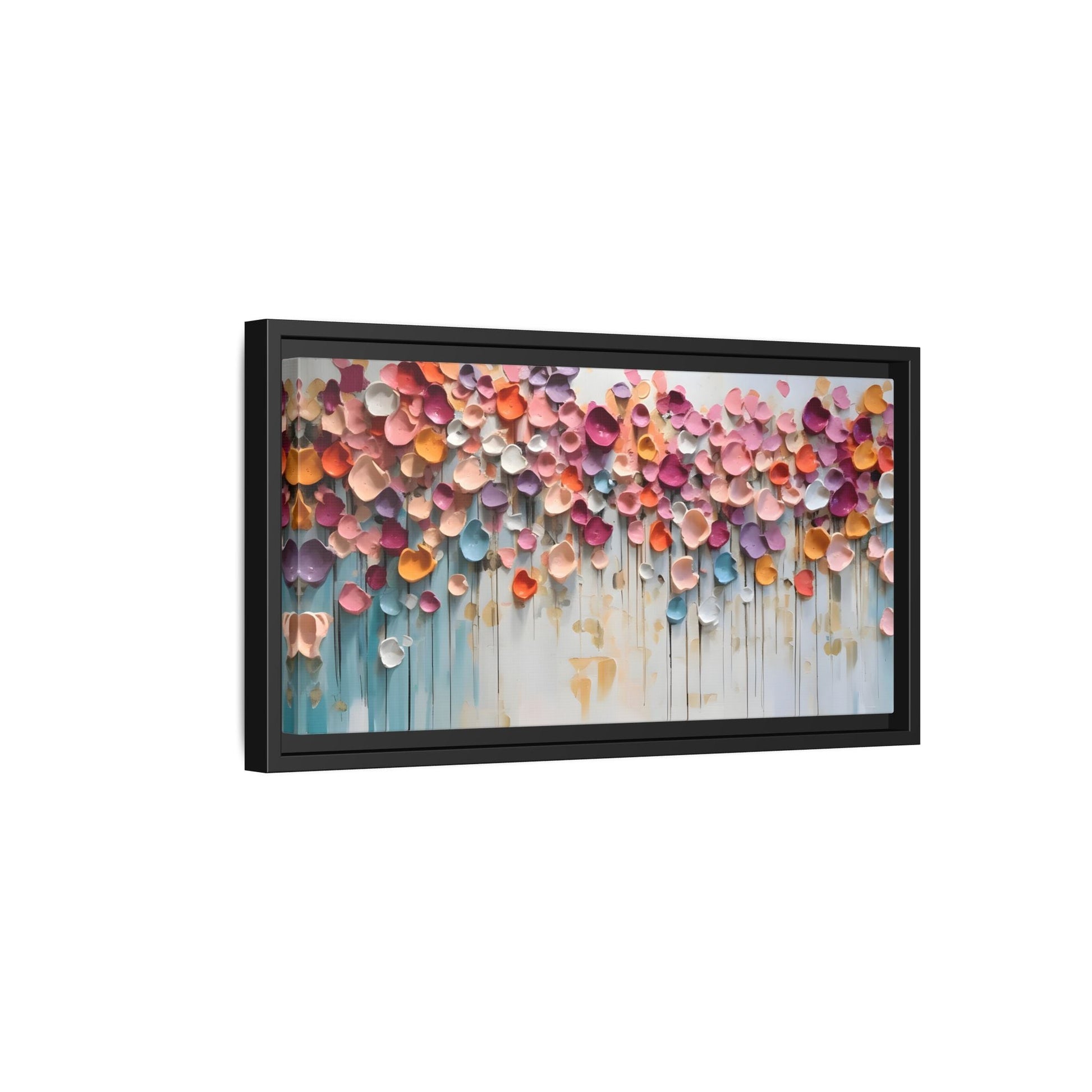Vibrant Floral Canvas Wall Art - Extra Large Framed Home Decor