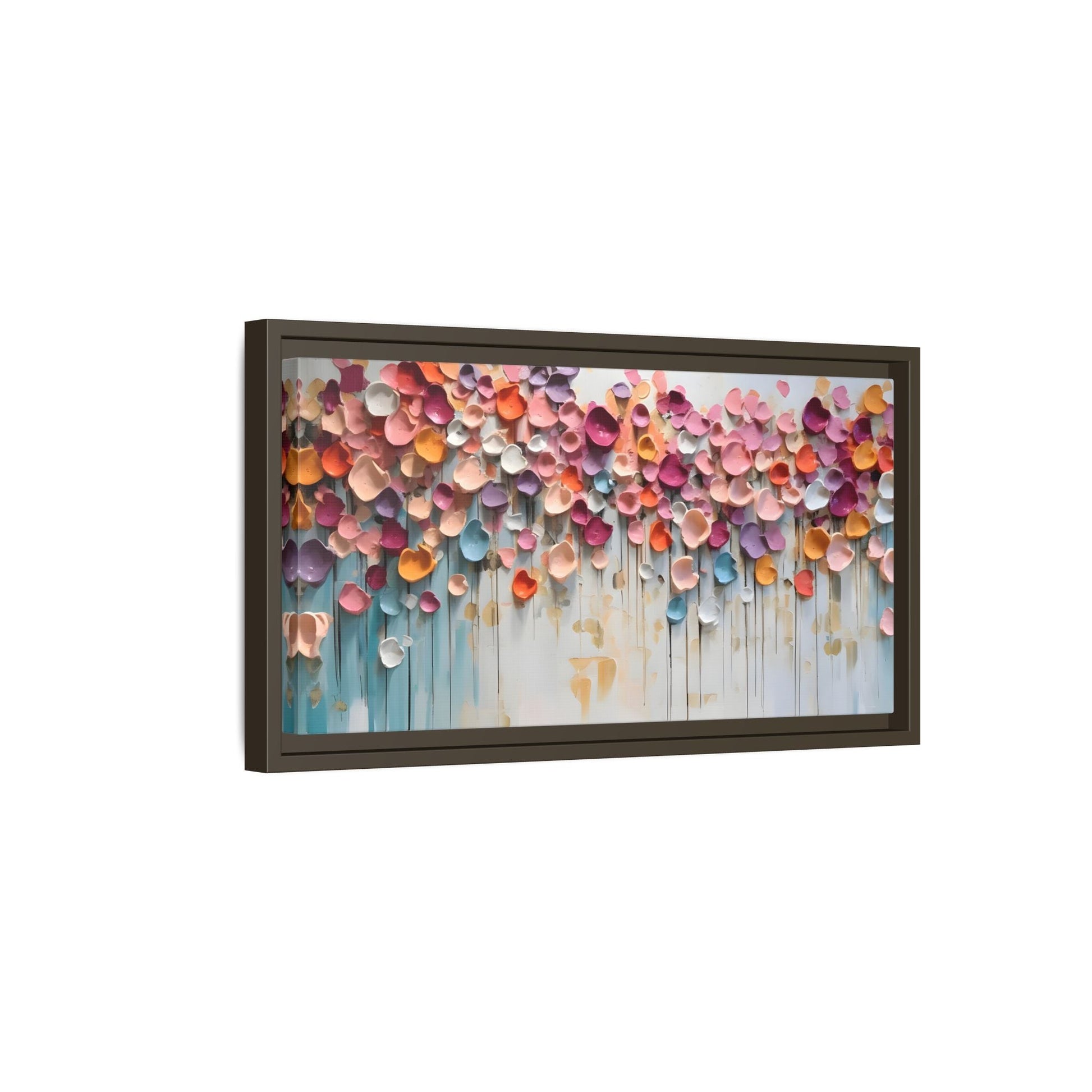 Vibrant Floral Canvas Wall Art - Extra Large Framed Home Decor