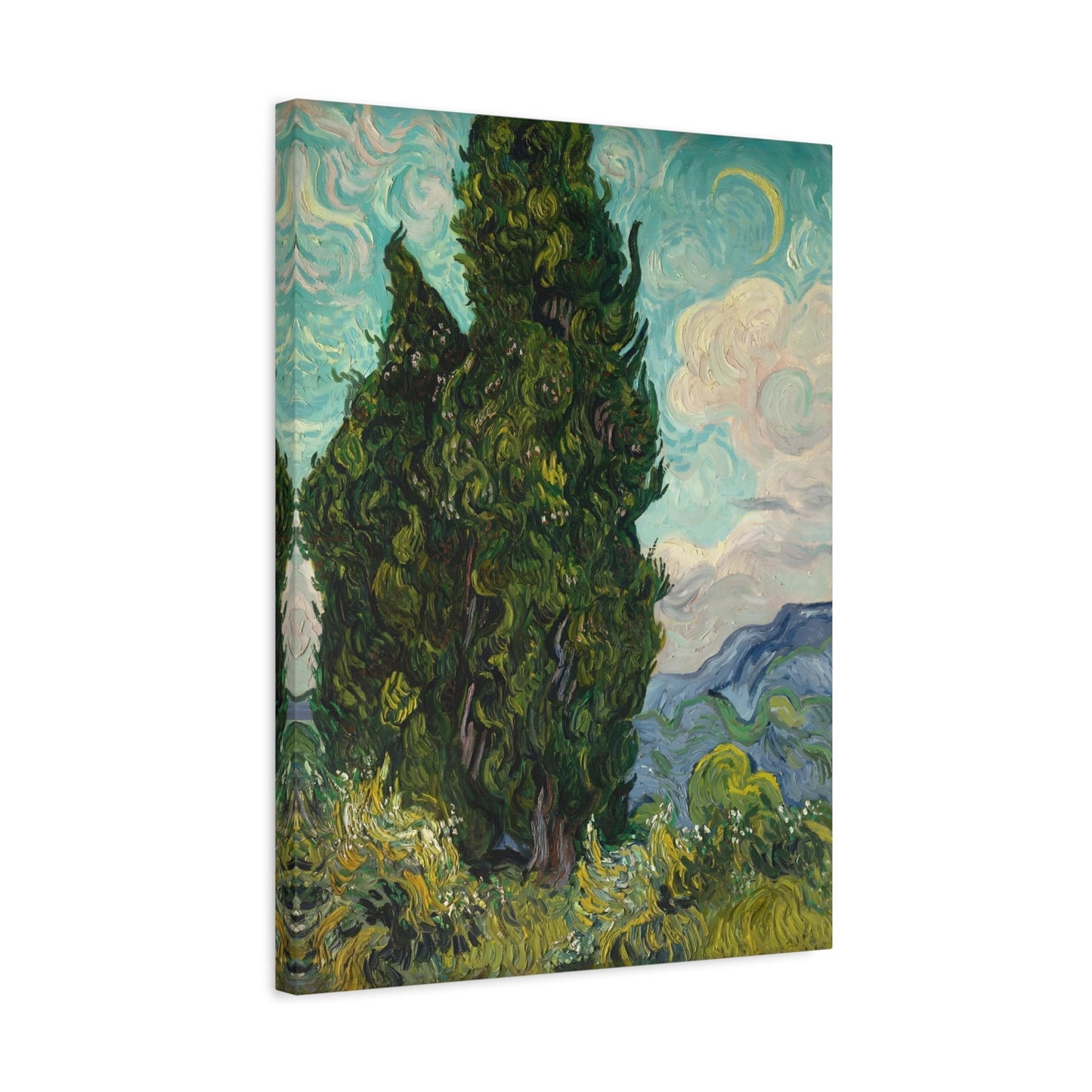 Vincent van Gogh Cypresses - Canvas Art Reproduction