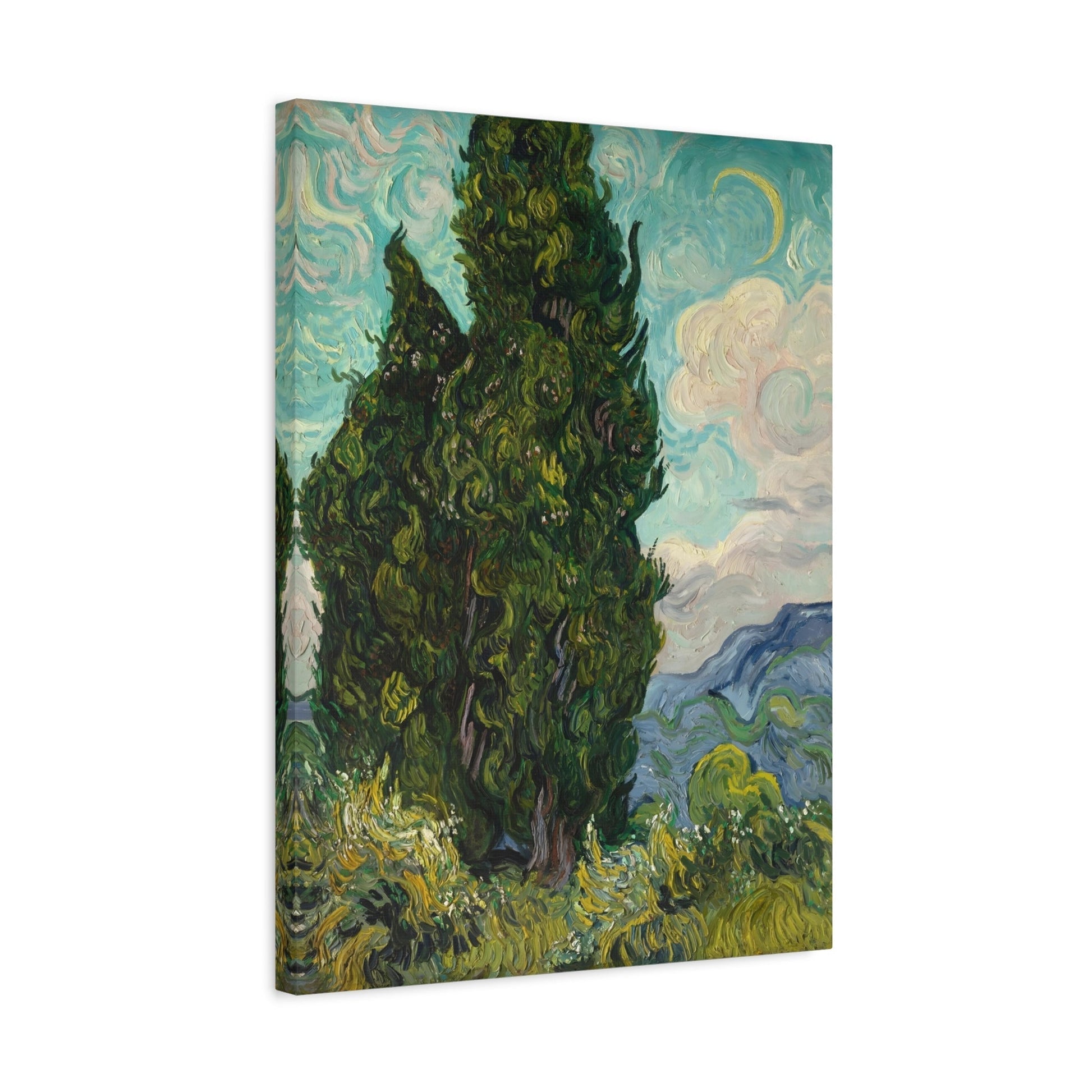 Vincent van Gogh Cypresses - Canvas Art Reproduction