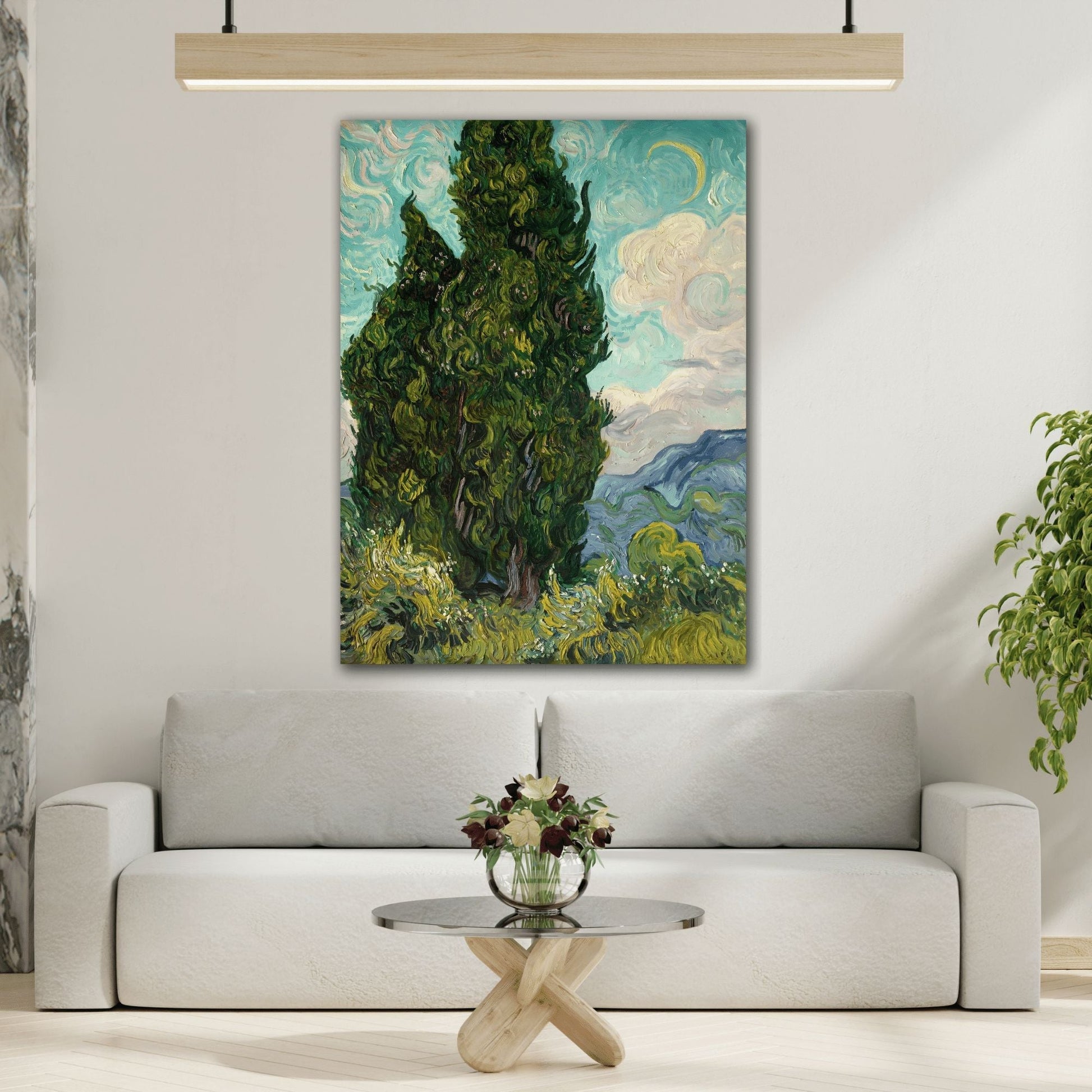 Vincent van Gogh Cypresses - Canvas Art Reproduction