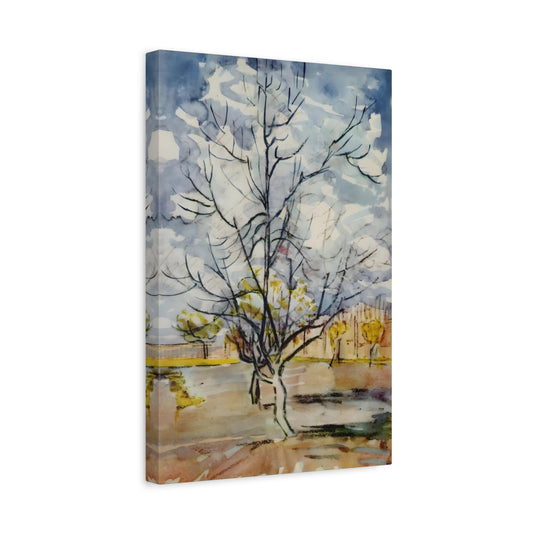 Vincent van Gogh Pink Peach Tree - Boho Canvas Wall Art Print