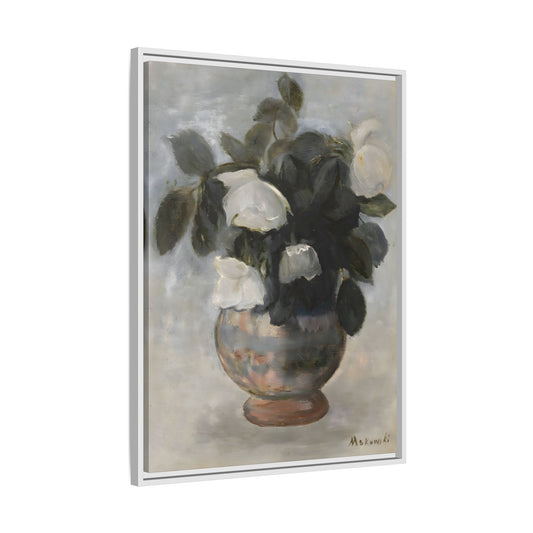 Vintage Canvas Art - Still Life Flower Botanical Wall Decor