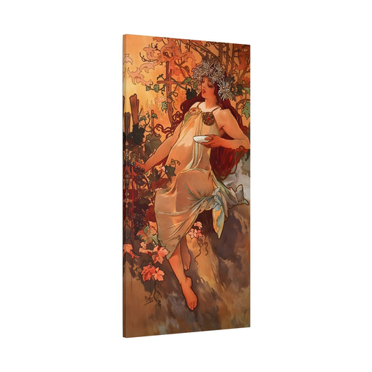Vintage Mucha Wall Art Canvas Print - Women Home Decor