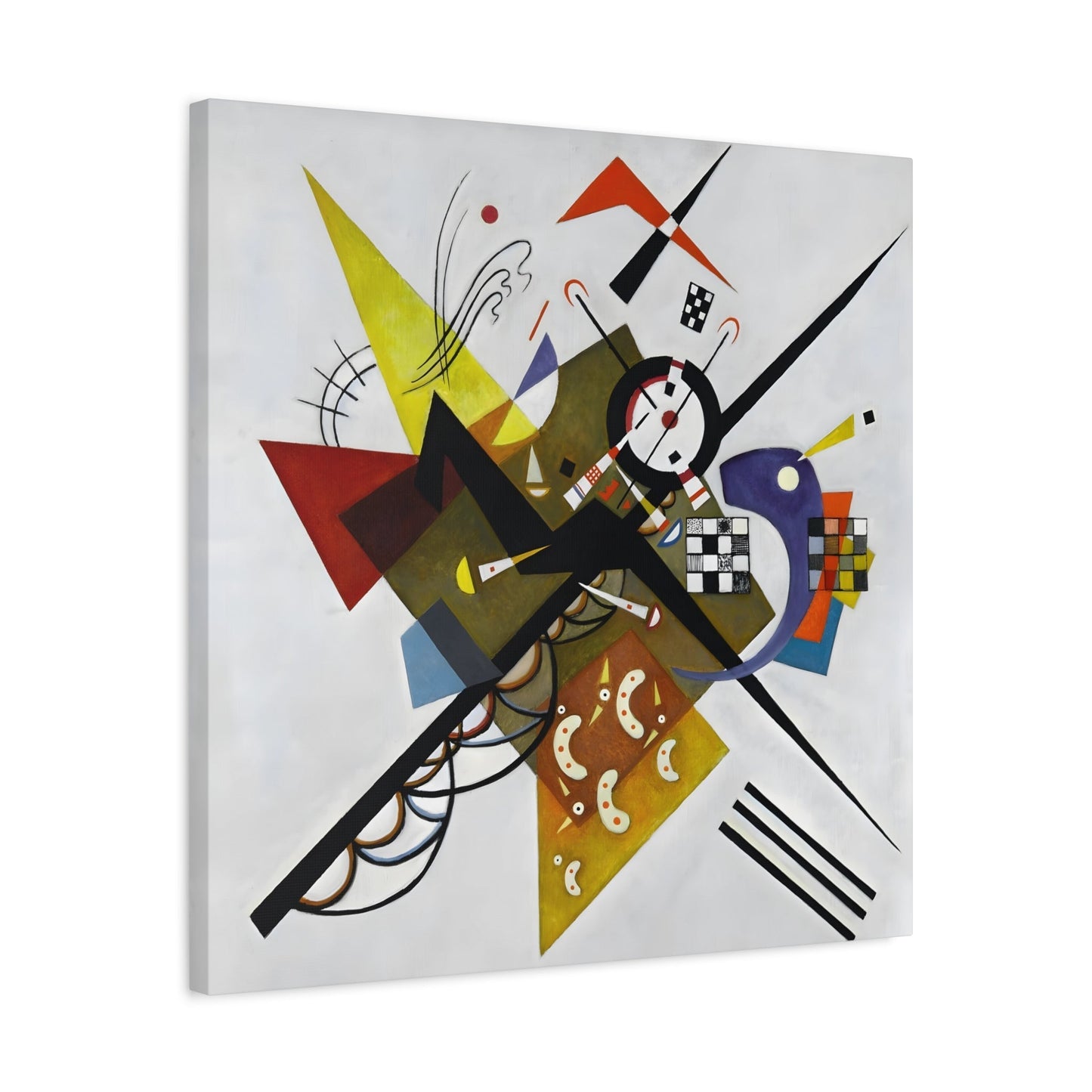 Wassily Kandinsky On White II - Square Canvas Wall Art Print