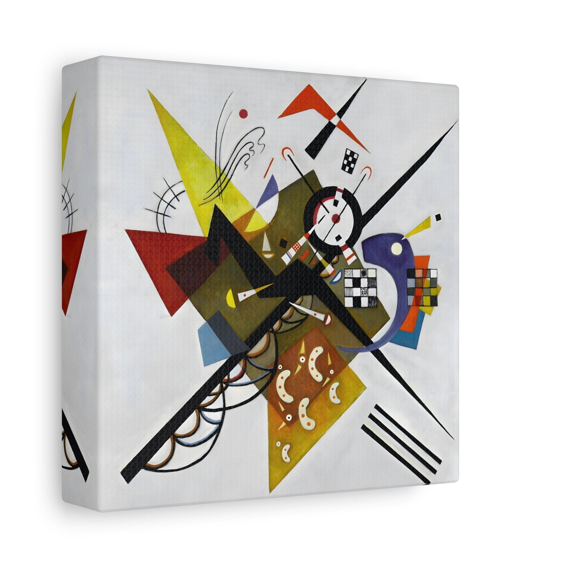 Wassily Kandinsky On White II - Square Canvas Wall Art Print