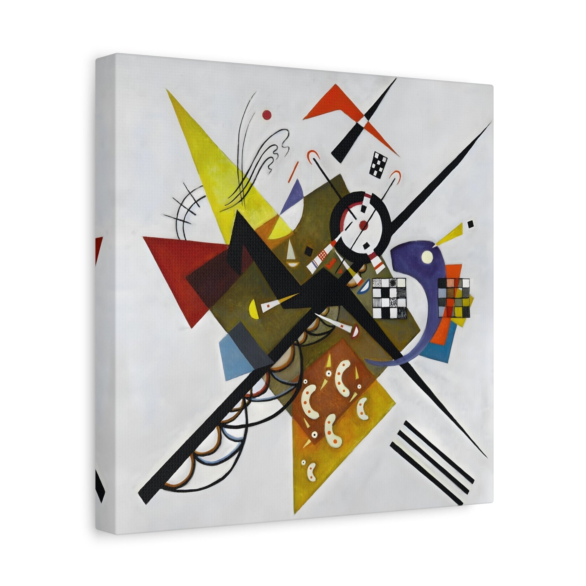 Wassily Kandinsky On White II - Square Canvas Wall Art Print