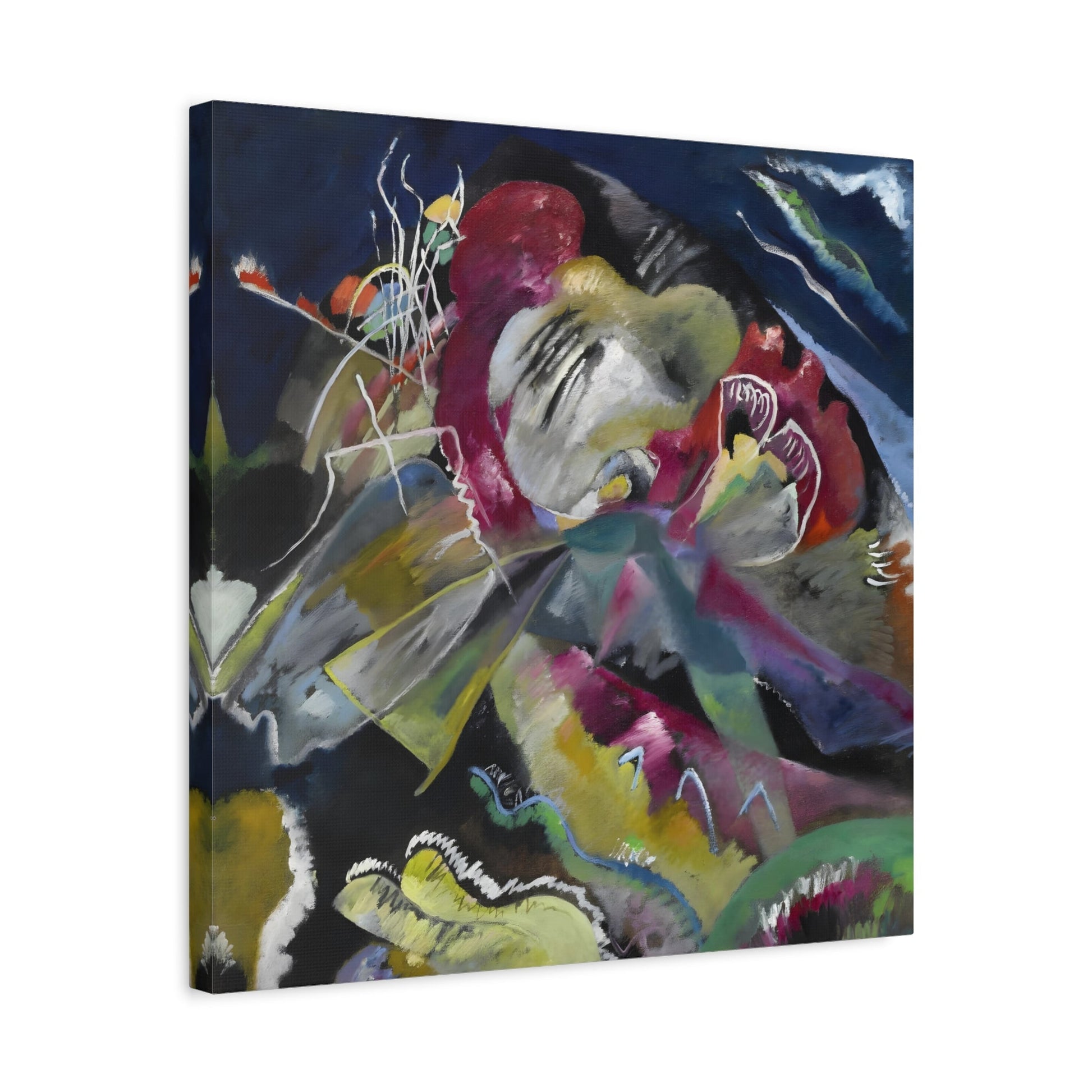 Wassily Kandinsky Painting with White Lines - Canvas Wall Art Print