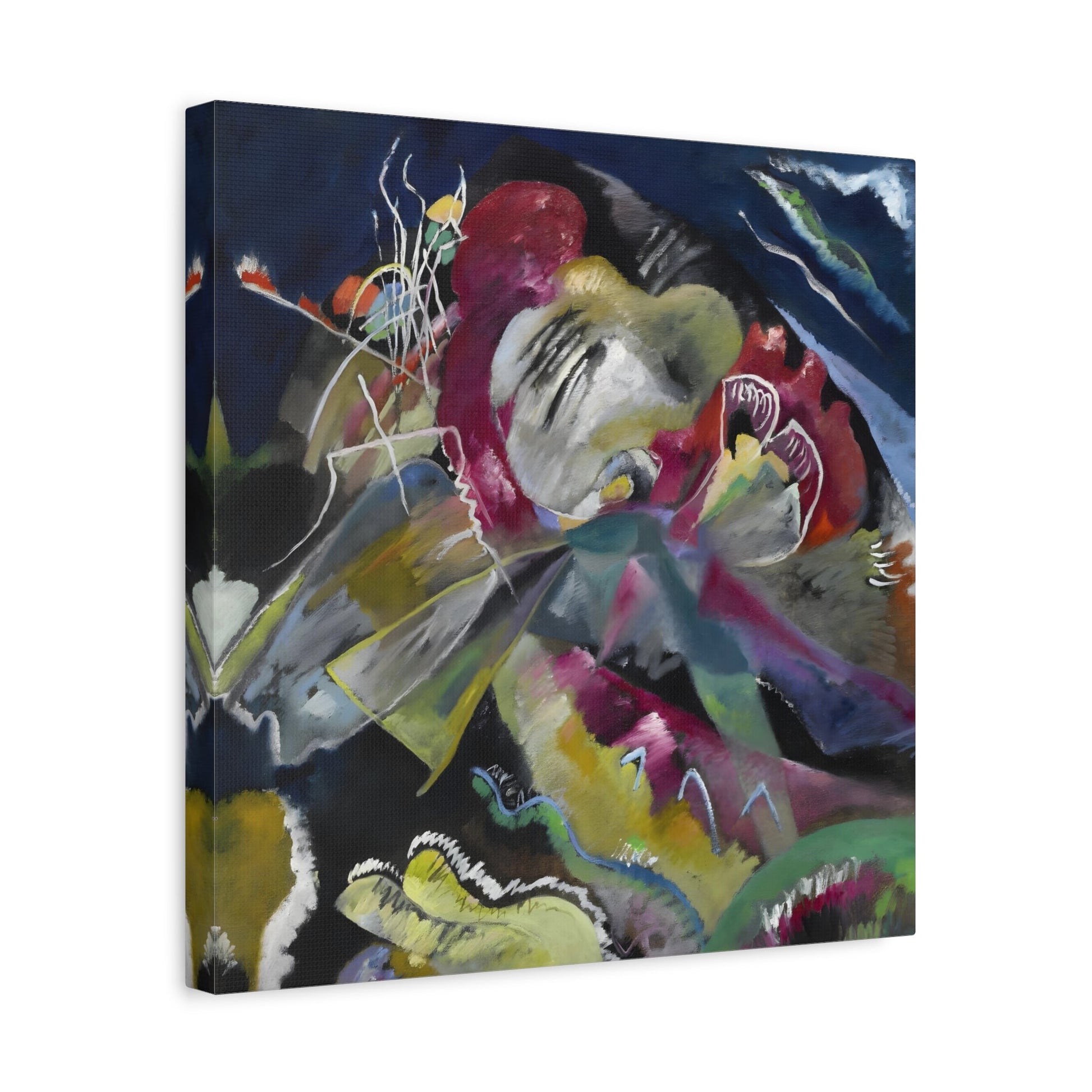 Wassily Kandinsky Painting with White Lines - Canvas Wall Art Print