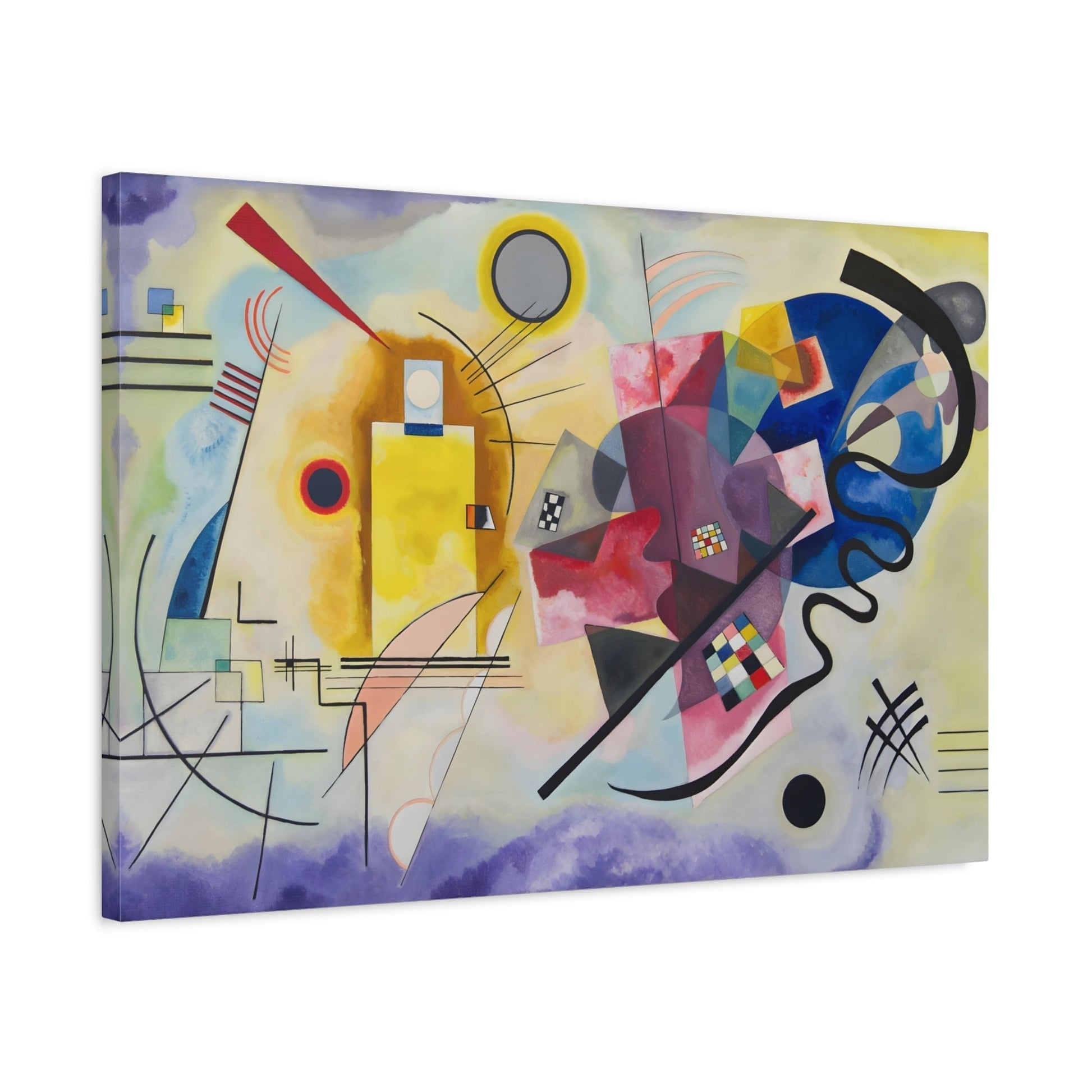 Wassily Kandinsky Yellow Red Blue - Abstract Canvas Print Reproduction