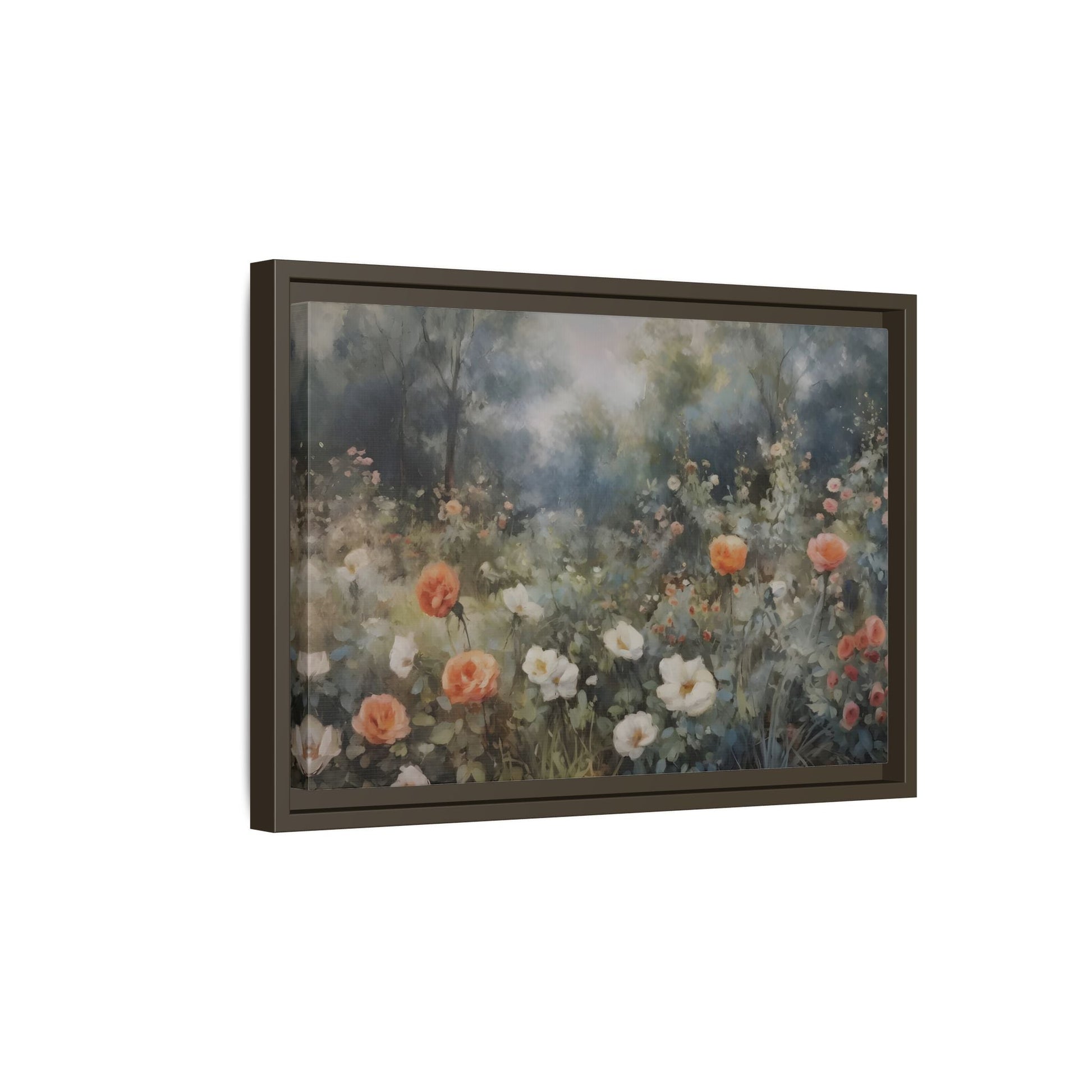 Wildflower Field Wall Art Canvas Print, Nature Framed Large Floral Prints