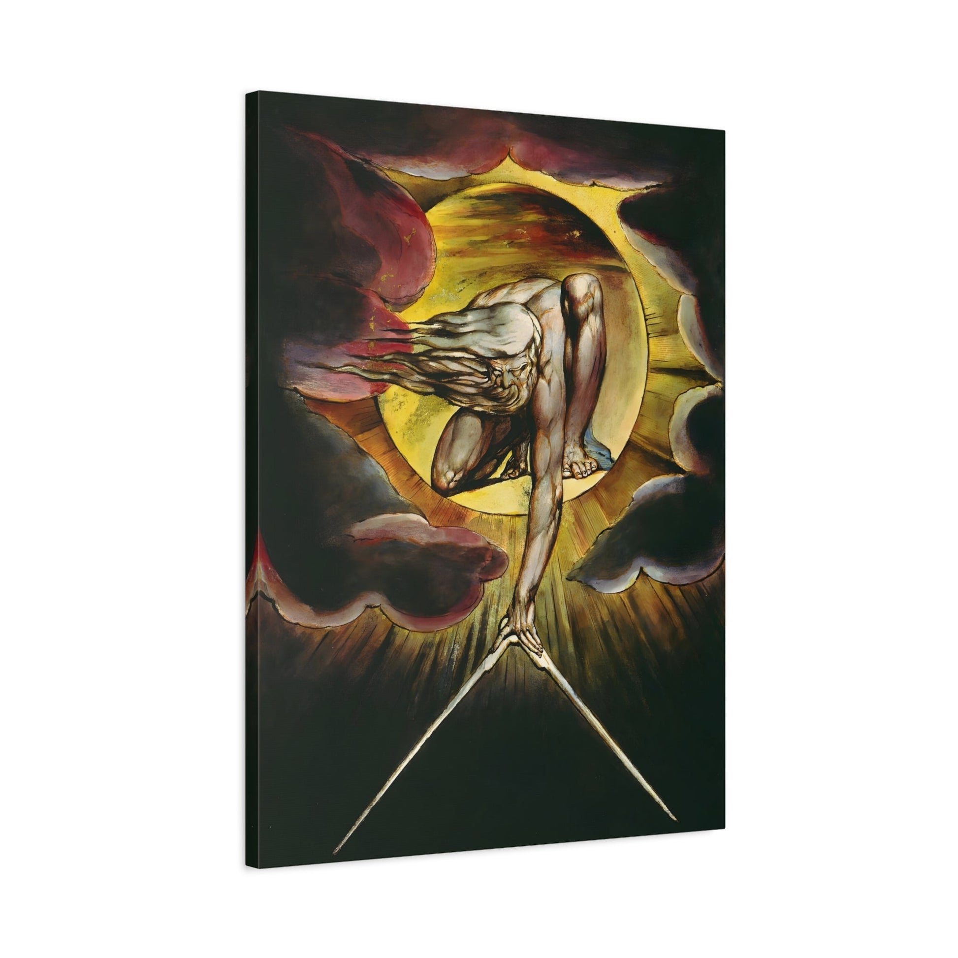 William Blake Ancient of Days - Canvas Wall Art Painting Print
