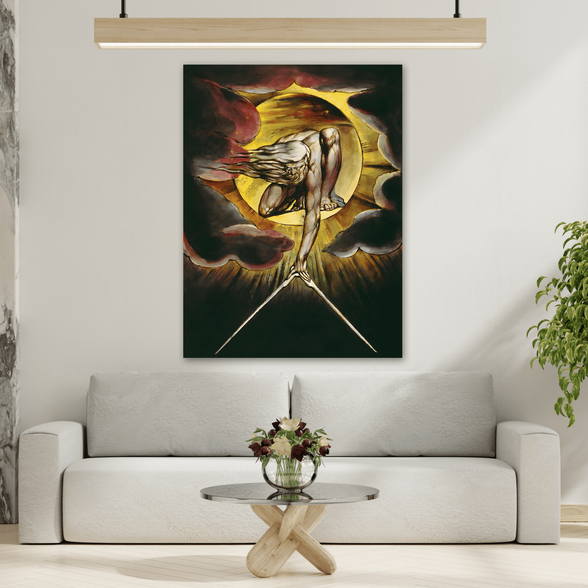 William Blake Ancient of Days - Canvas Wall Art Painting Print
