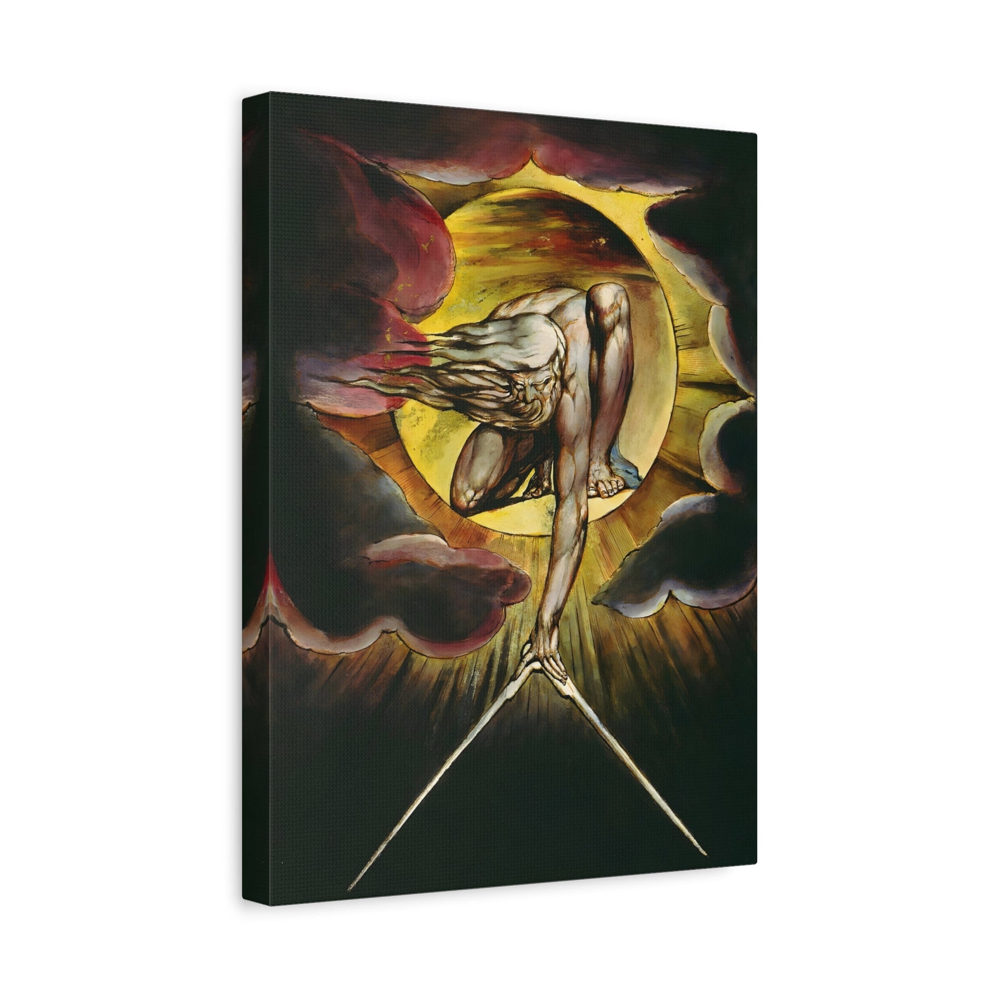 William Blake Ancient of Days - Canvas Wall Art Painting Print