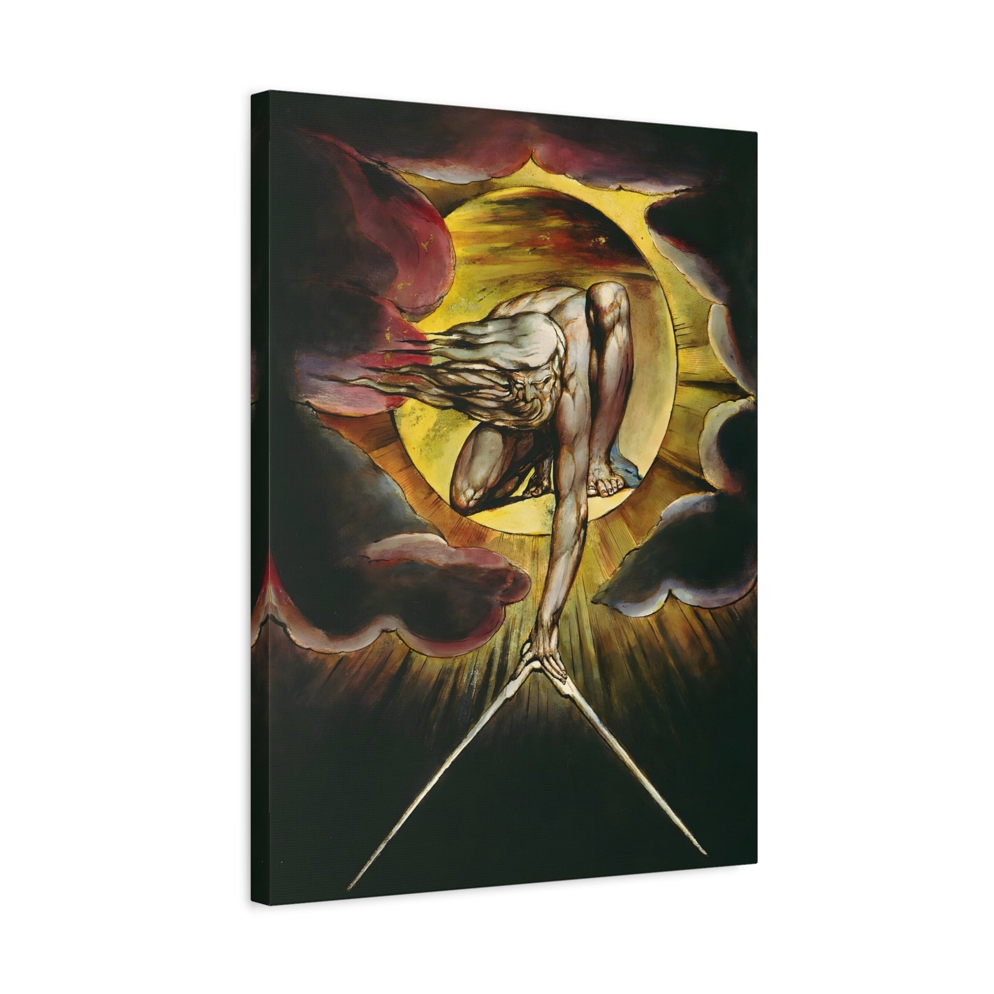 William Blake Ancient of Days - Canvas Wall Art Painting Print