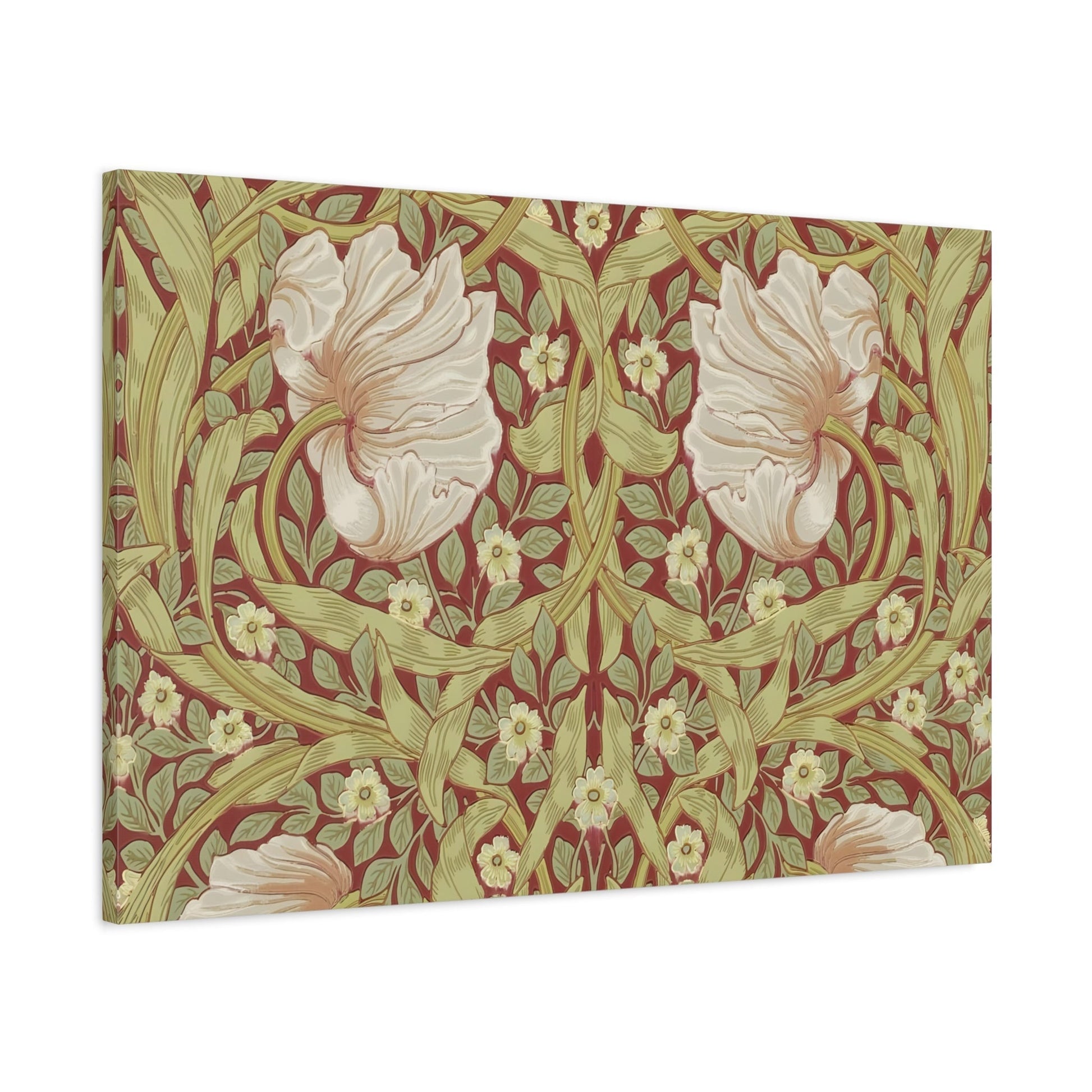 William Morris Floral Majesty Canvas Print - Art Nouveau Inspired Tapestry for Elegant Interiors