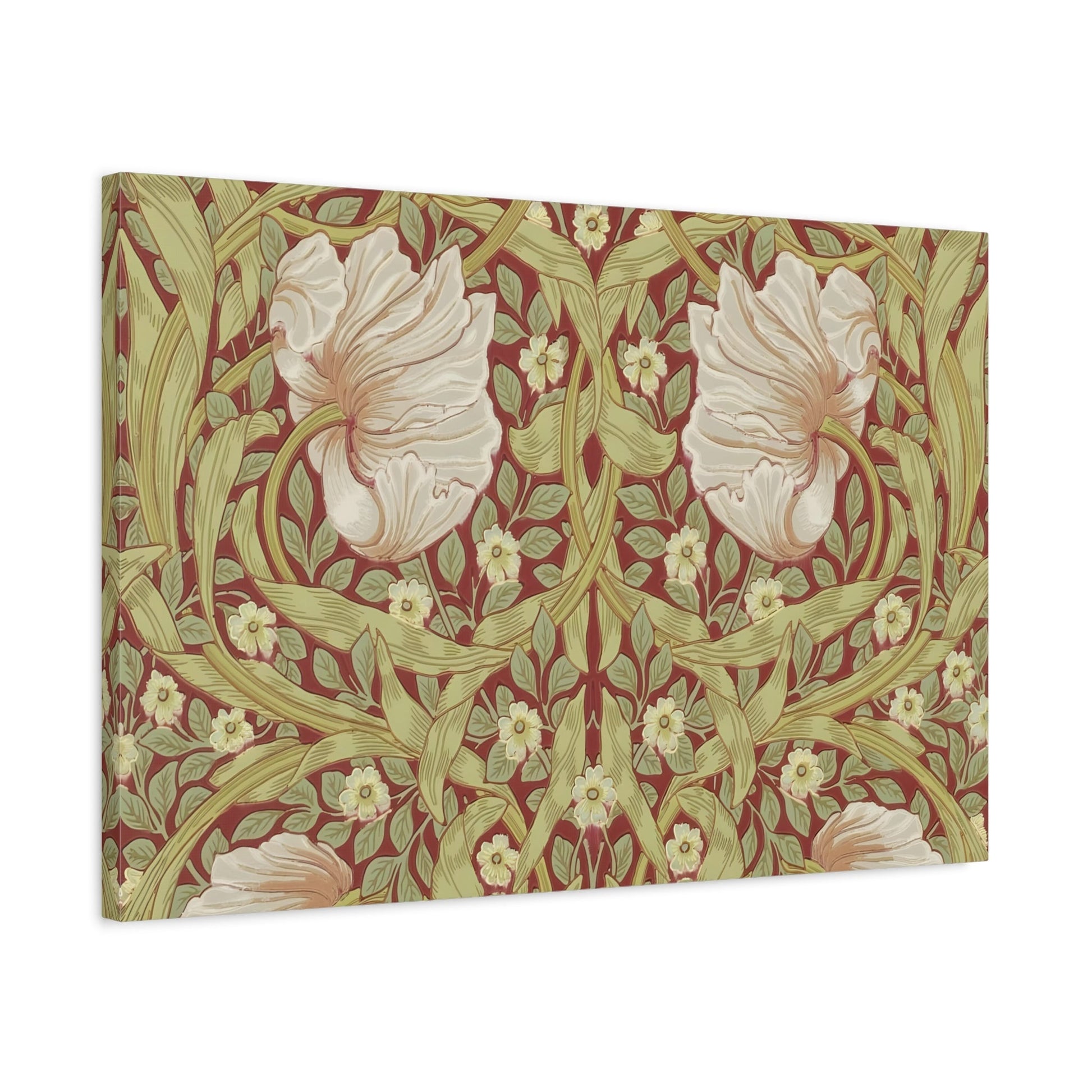 William Morris Floral Majesty Canvas Print - Art Nouveau Inspired Tapestry for Elegant Interiors