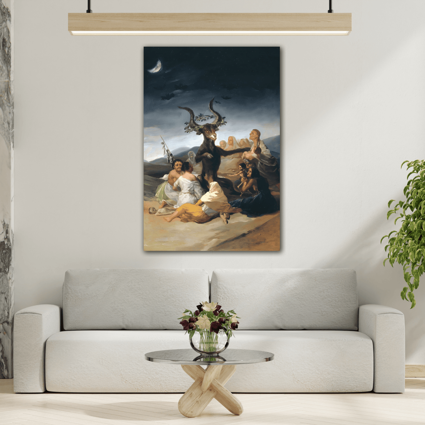 Witches Of Sabbath Francisco Goya Canvas Wall Art Print